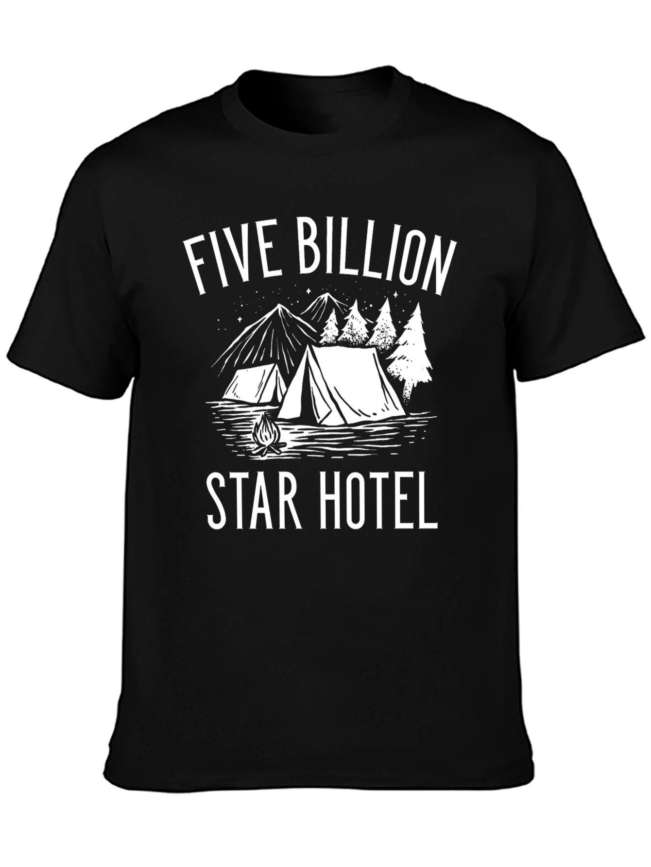 Five Billion Star Hotel Camping T-Shirt