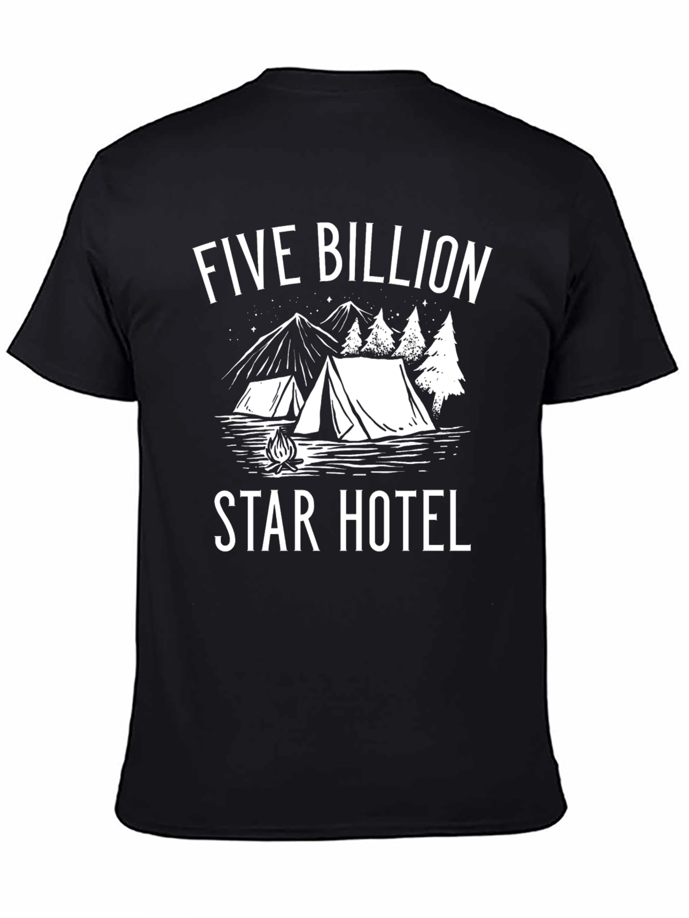 Five Billion Star Hotel Camping T-Shirt