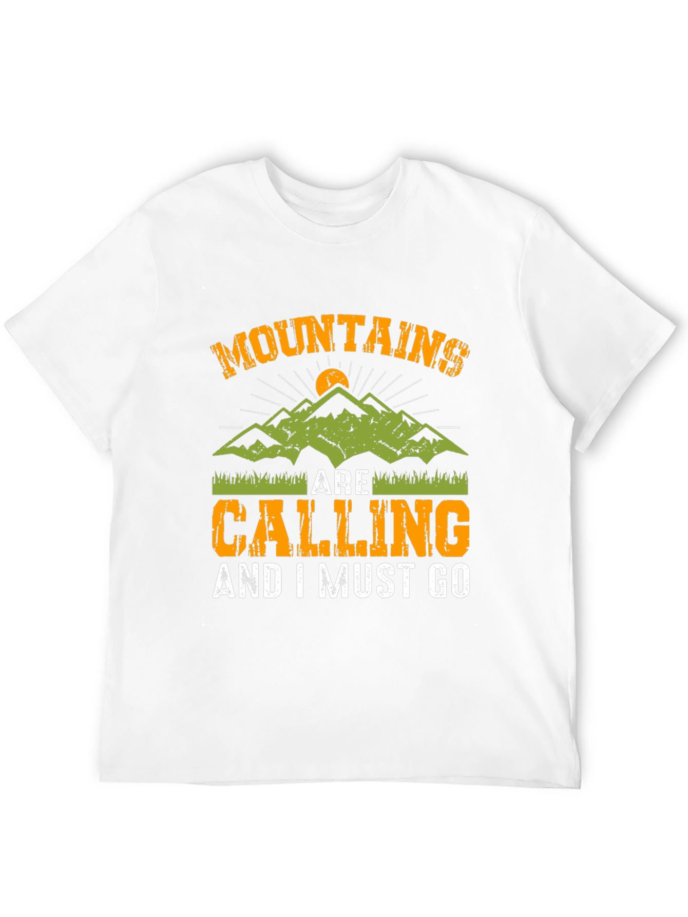 Mountains Are Calling Black T-Shirt