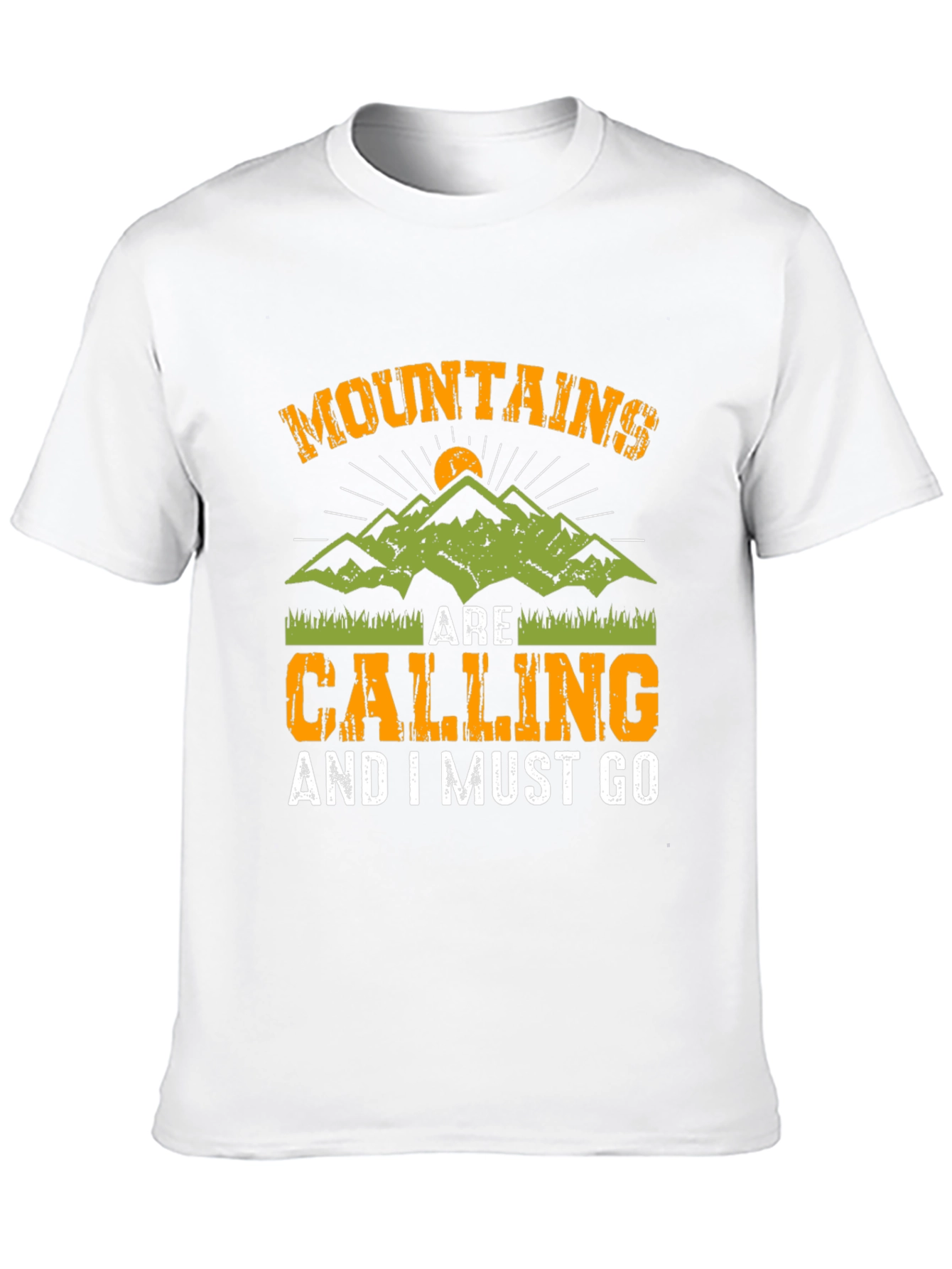 Mountains Are Calling Black T-Shirt