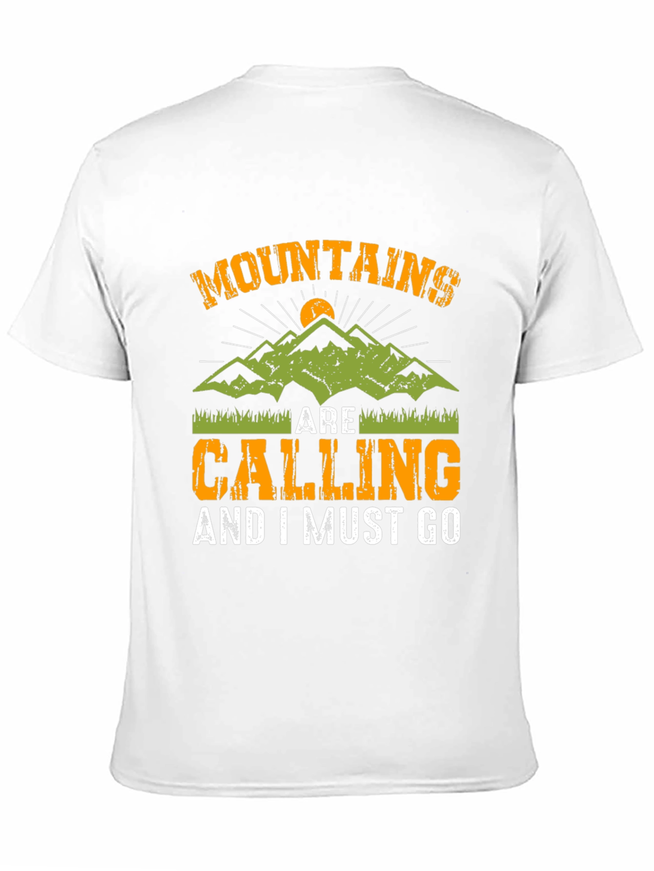 Mountains Are Calling Black T-Shirt
