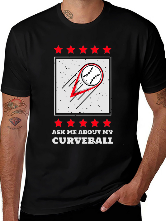 Curveball Baseball Graphic T-Shirt