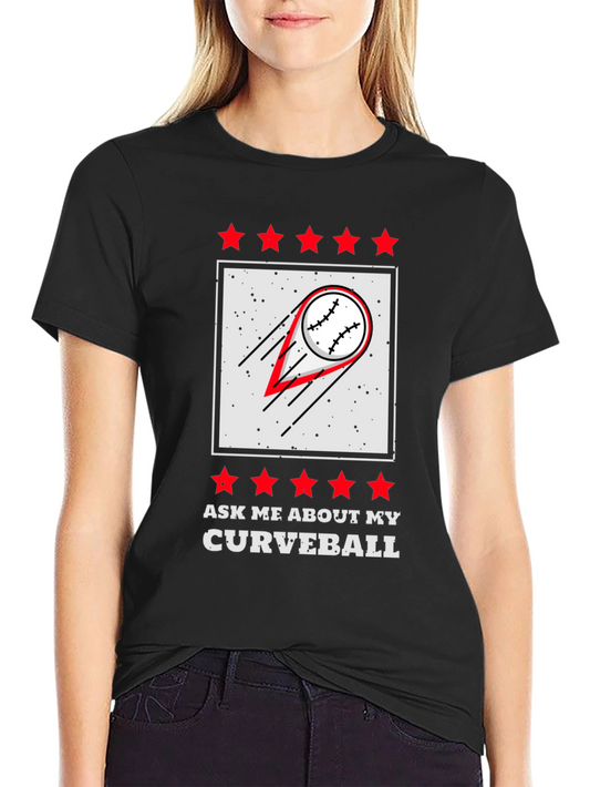 Curveball Baseball Graphic T-Shirt