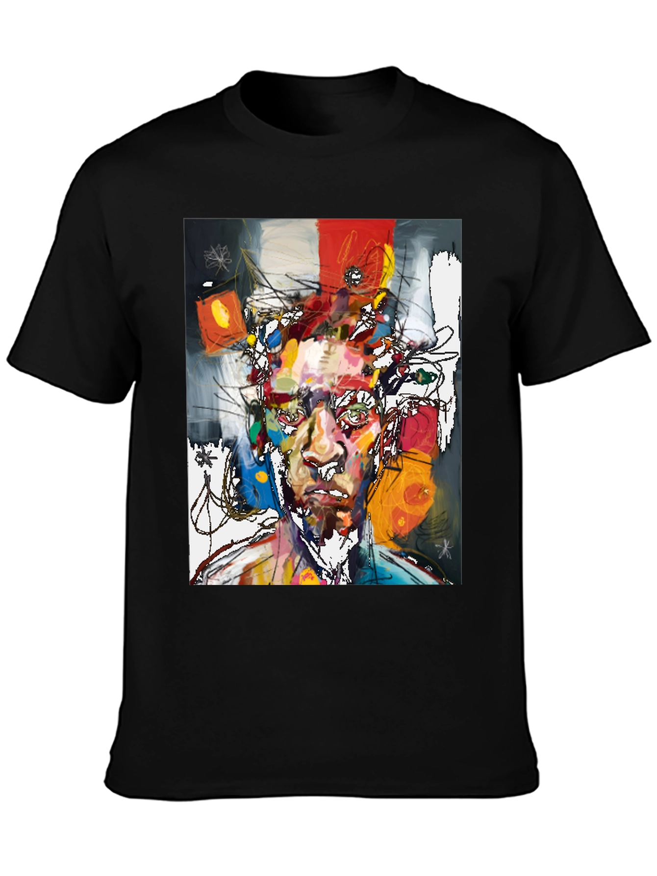 Abstract Art Portrait T-Shirt - Modern Graphic Tee
