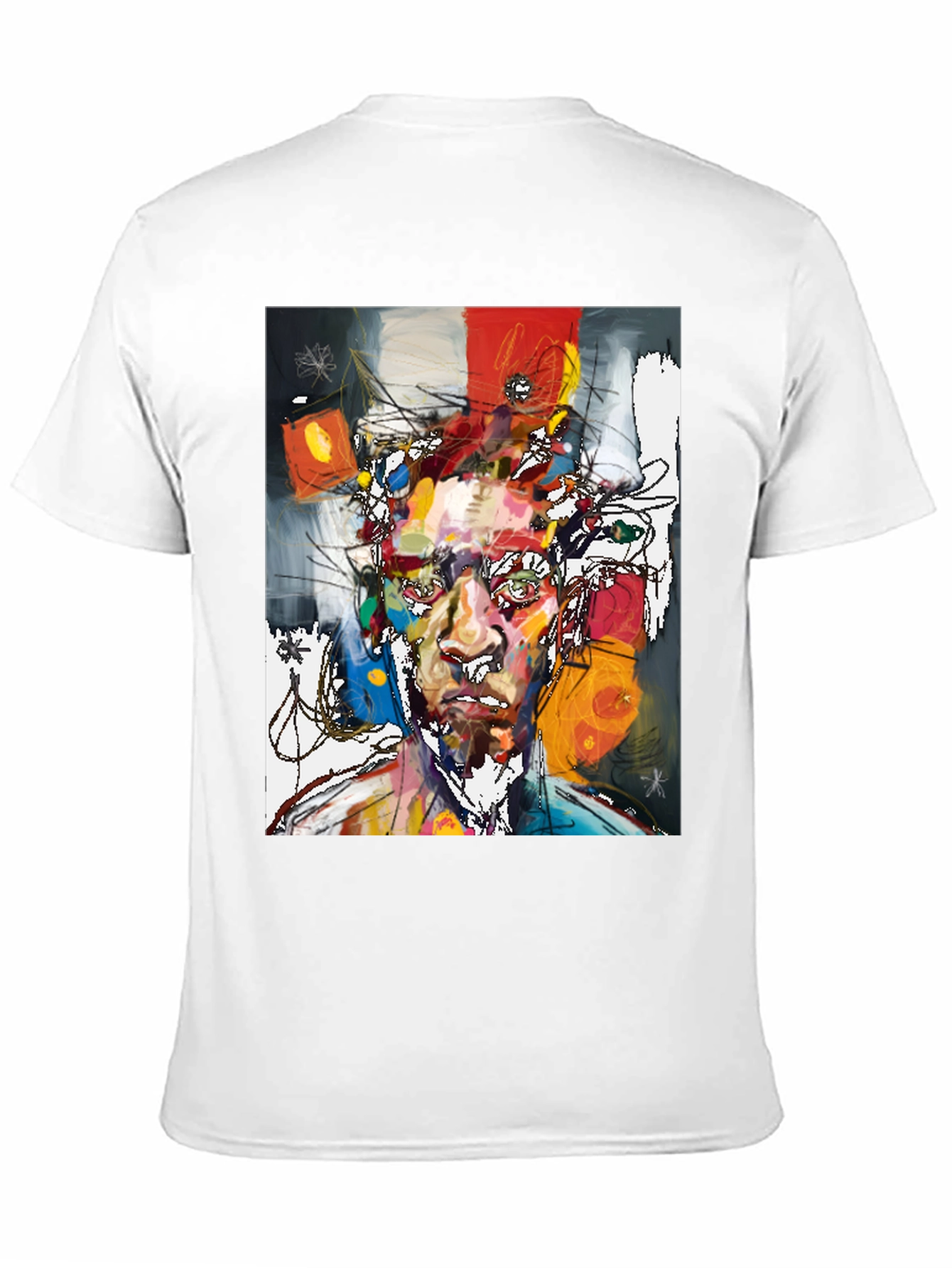 Abstract Art Portrait T-Shirt - Modern Graphic Tee