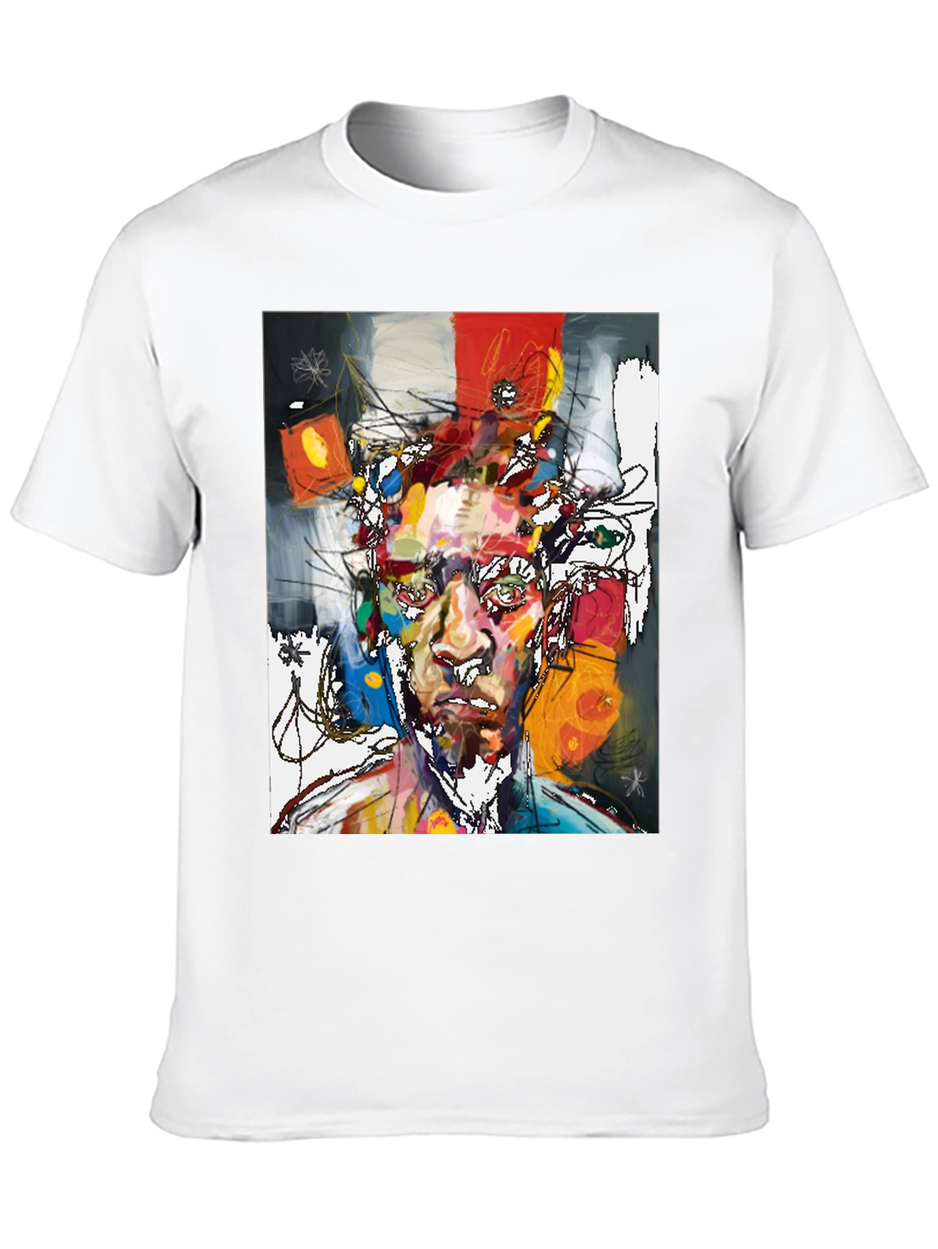 Abstract Art Portrait T-Shirt - Modern Graphic Tee