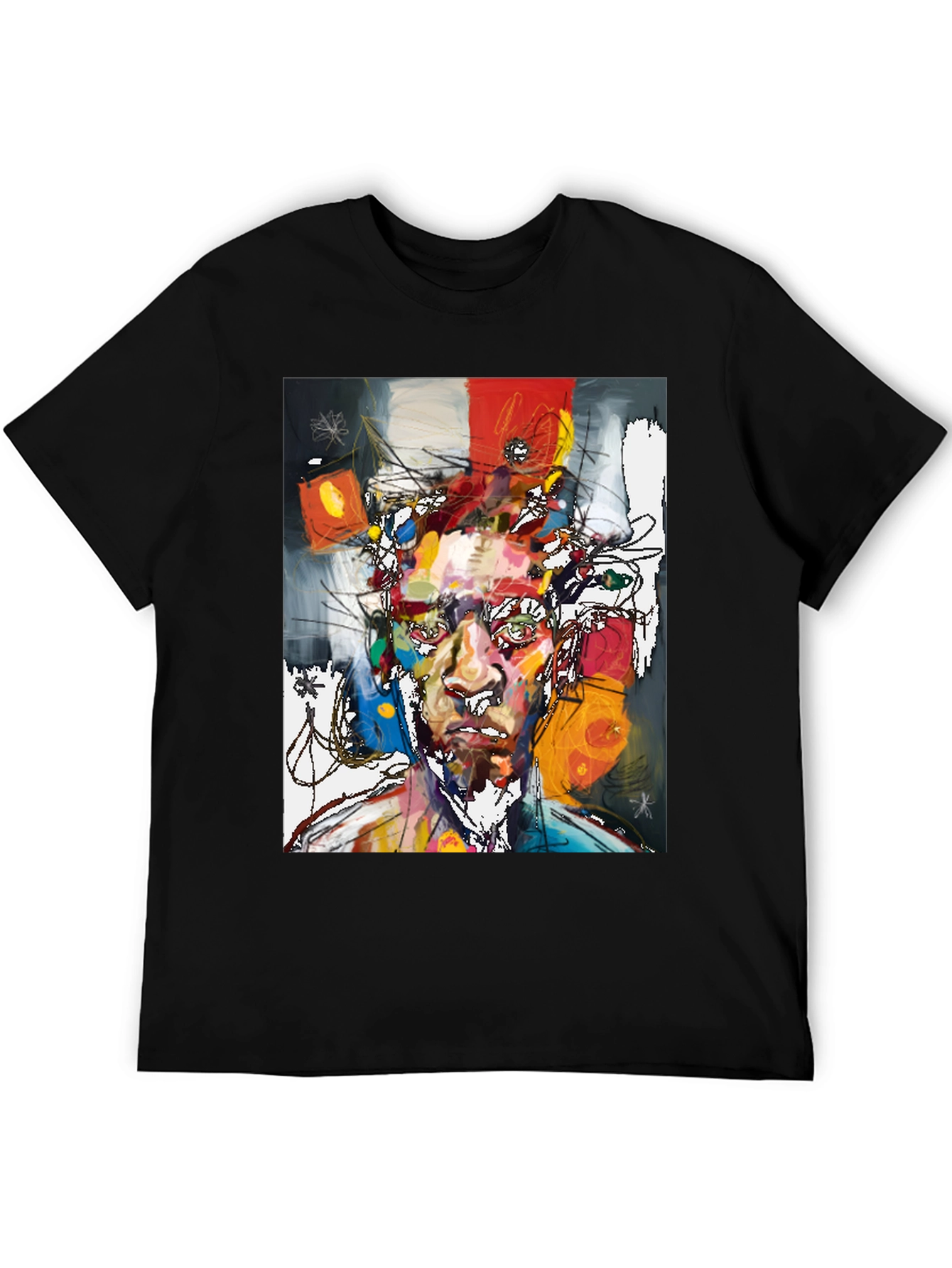 Abstract Art Portrait T-Shirt - Modern Graphic Tee