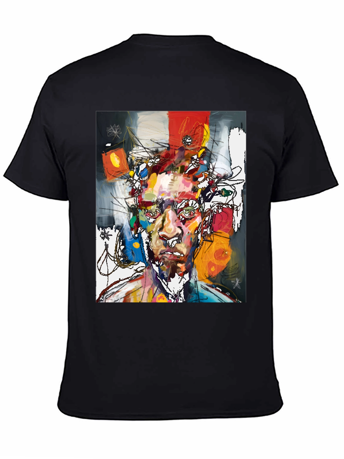 Abstract Art Portrait T-Shirt - Modern Graphic Tee