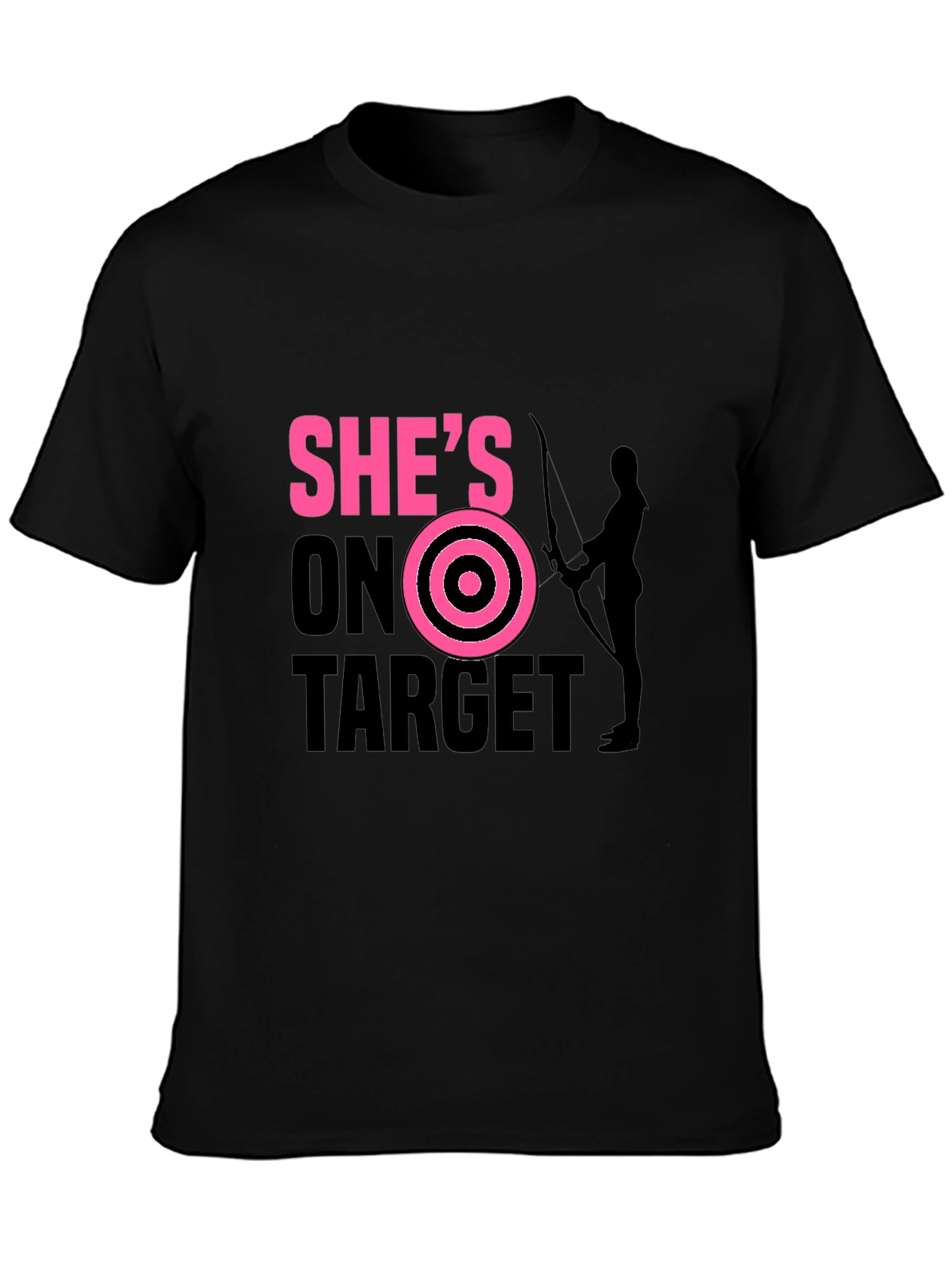 Shes On Target T-Shirt Archer Arrow Bullseye