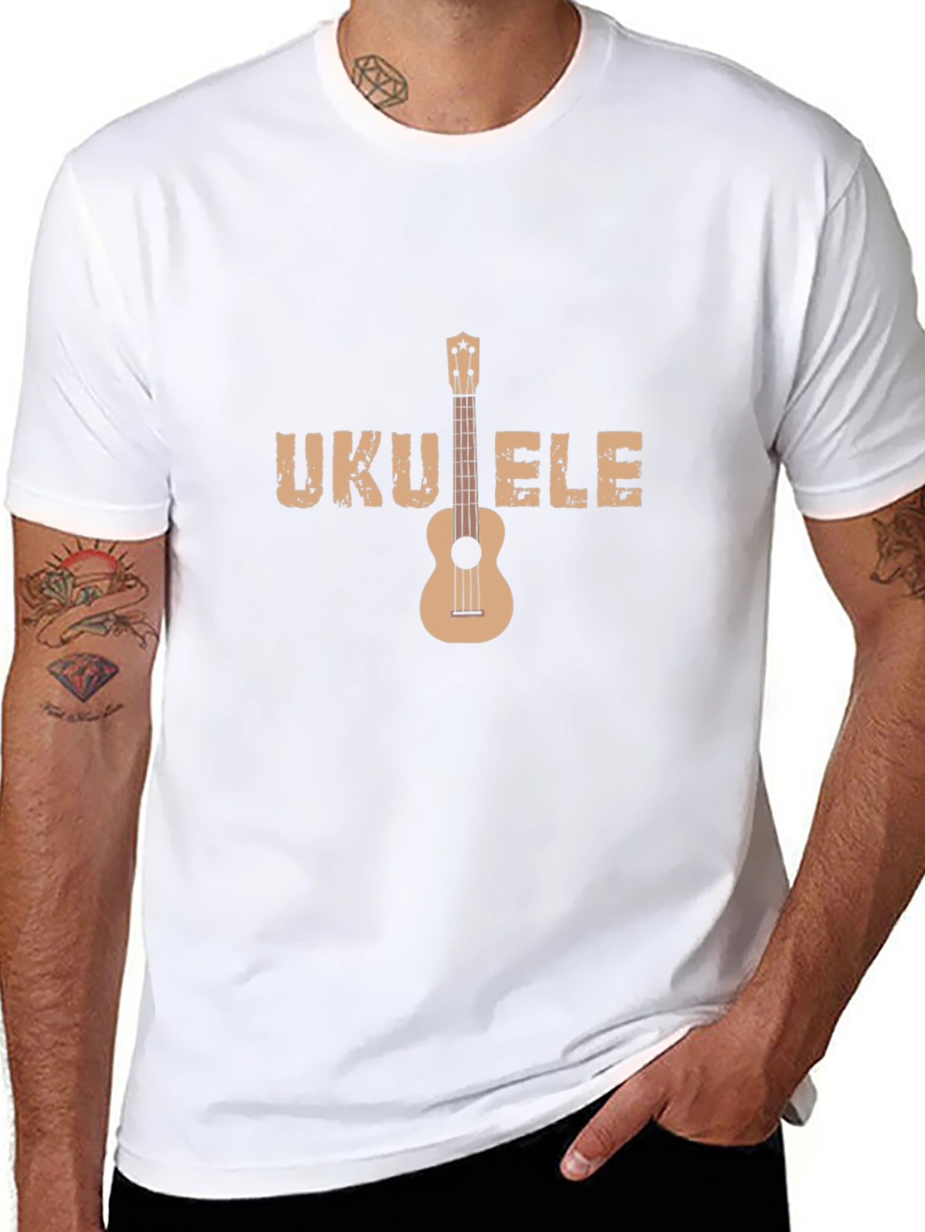 Ukulele Graphic T-Shirt - Musical Instrument Tee