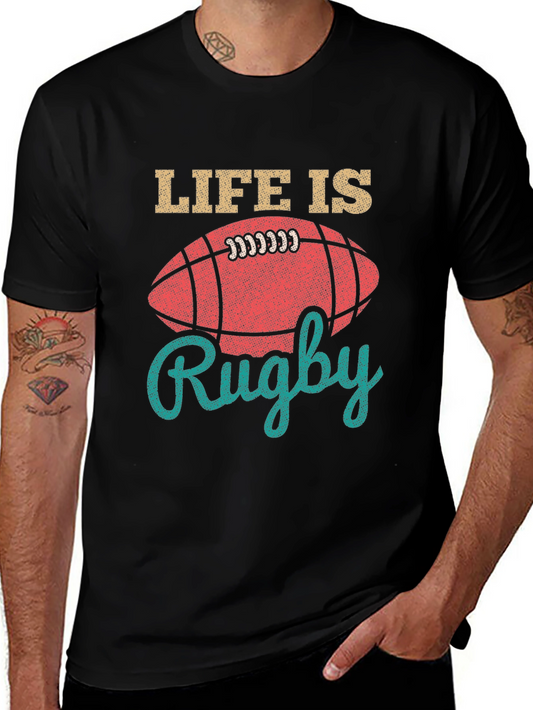 Life is Rugby Graphic Tee - Sportswear for Men