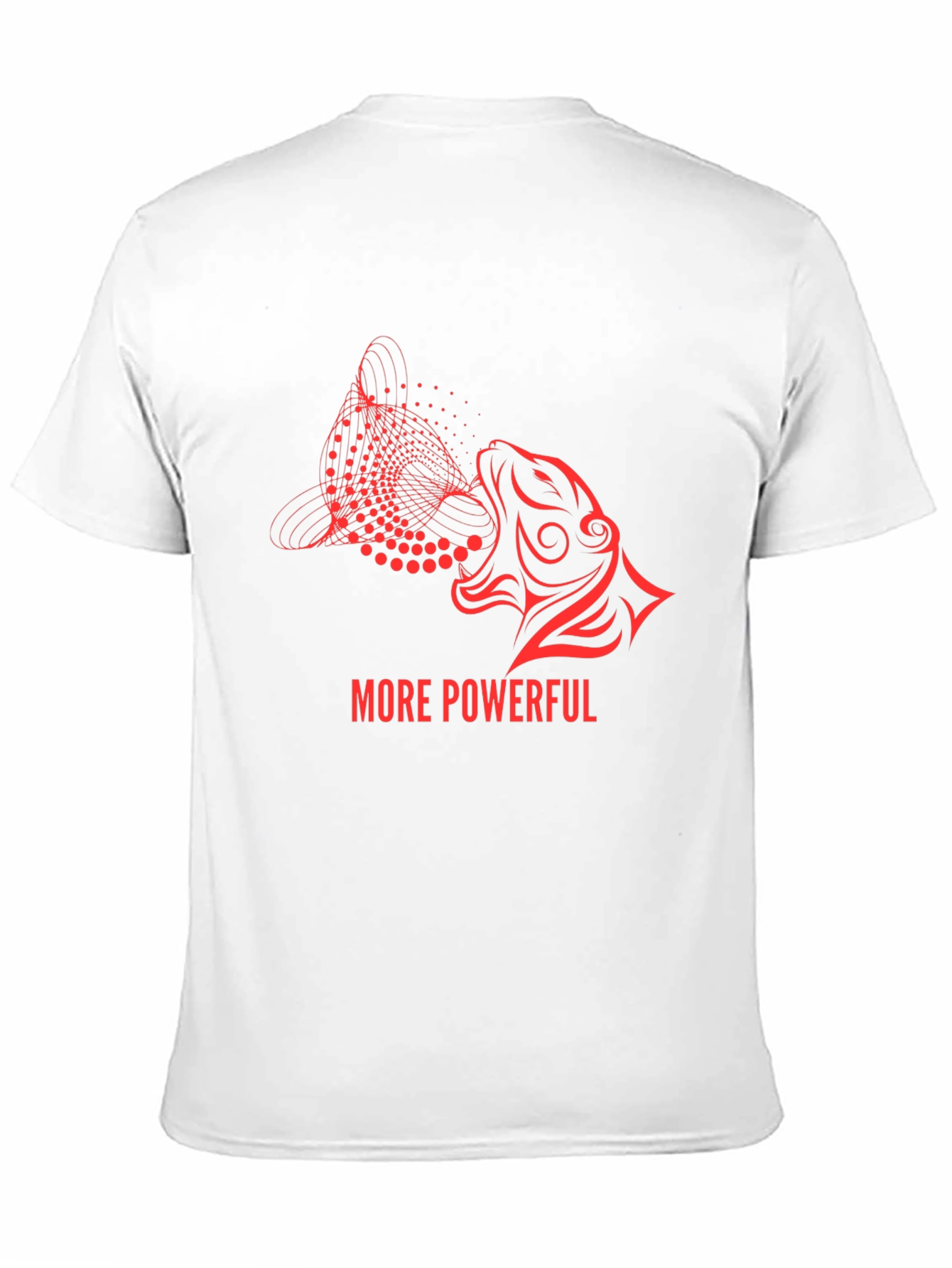 More Powerful Graphic Tee - Modern Lion Design