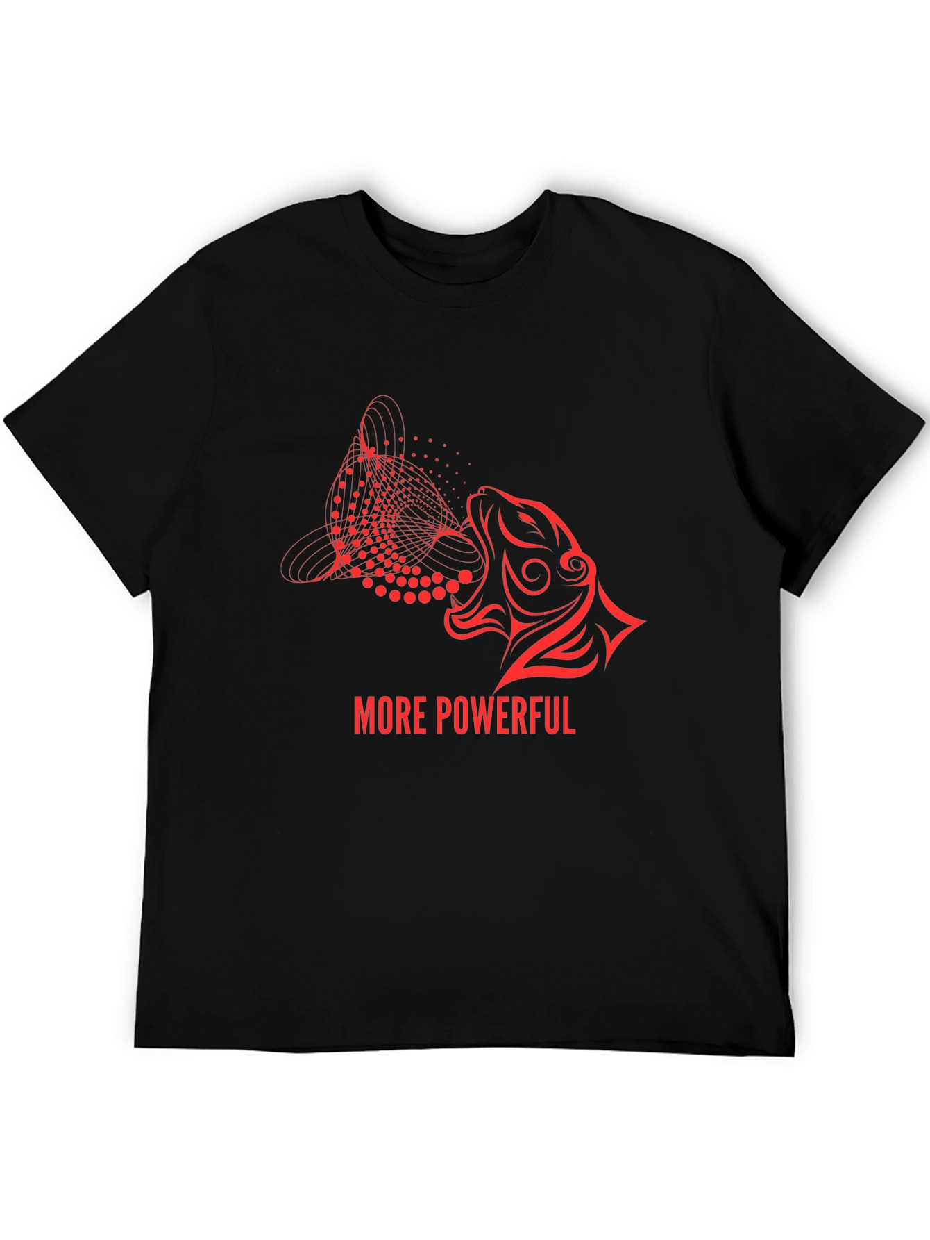 More Powerful Graphic Tee - Modern Lion Design