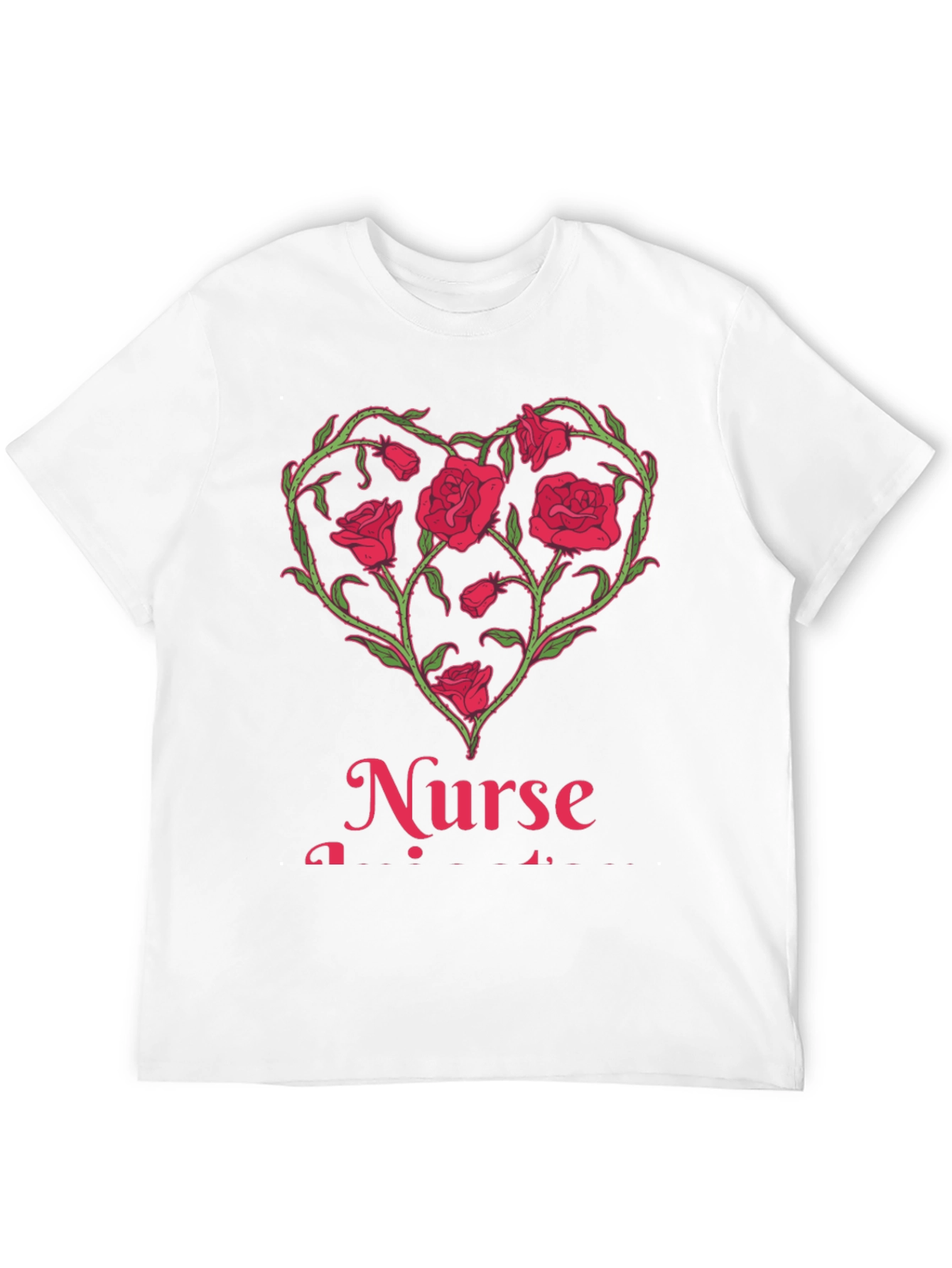 Nurse Heart Roses T-Shirt
