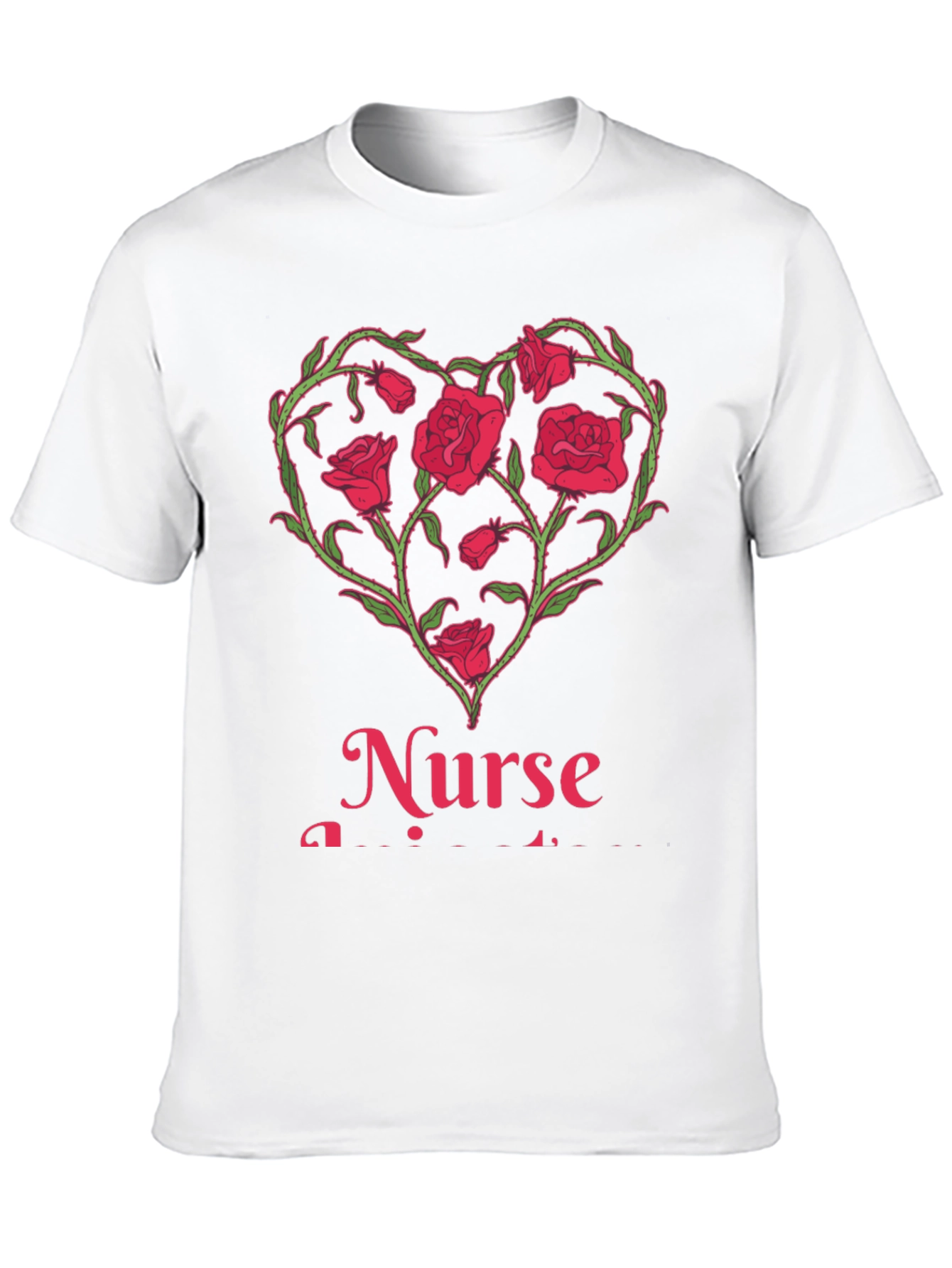 Nurse Heart Roses T-Shirt