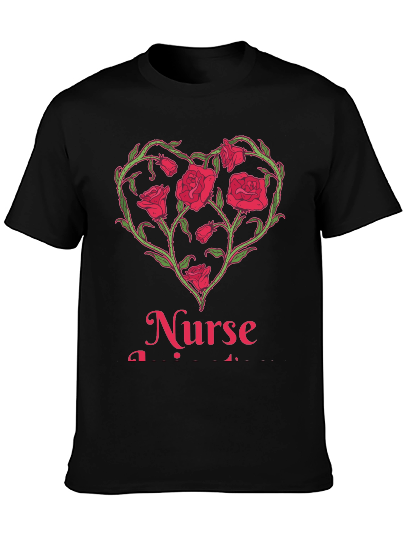 Nurse Heart Roses T-Shirt