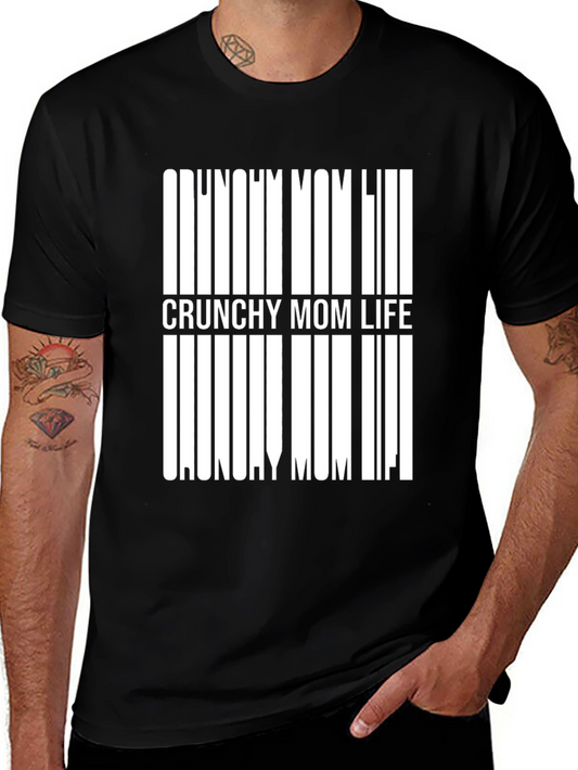Crunchy Mom Life Black Tee