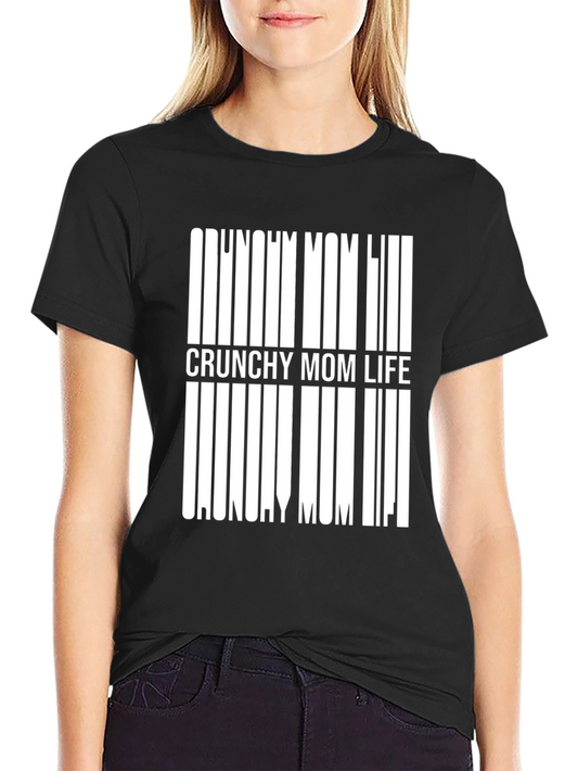 Crunchy Mom Life Black Tee