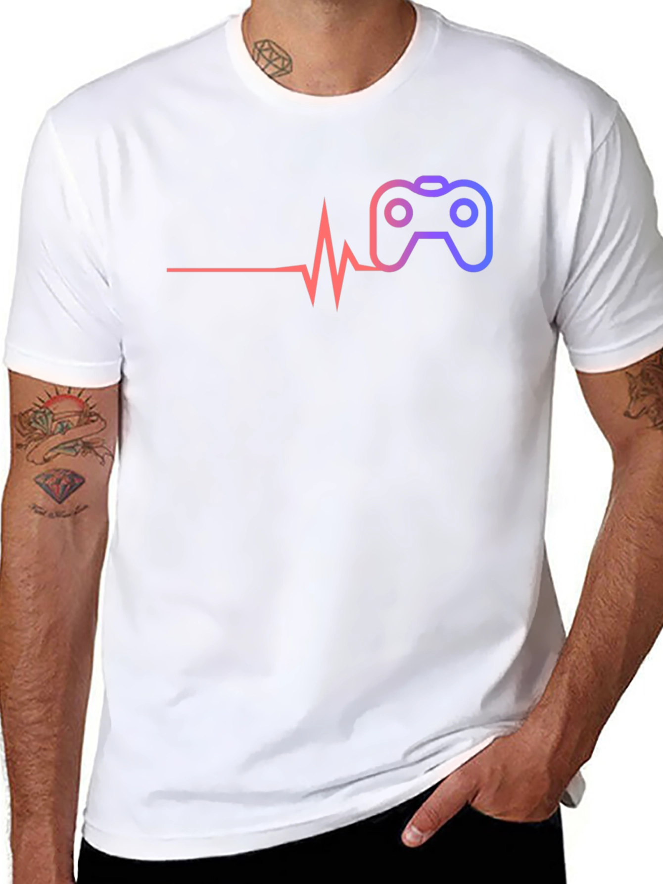 Gamer Heartbeat T-Shirt - Cool Gaming Tee