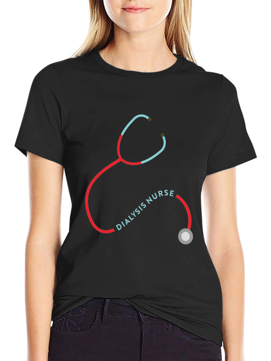 Dialysis Nurse Stethoscope Graphic Tee