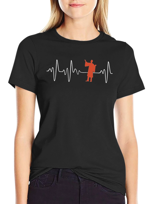 Doctor Heartbeat T-Shirt - Black Novelty Apparel