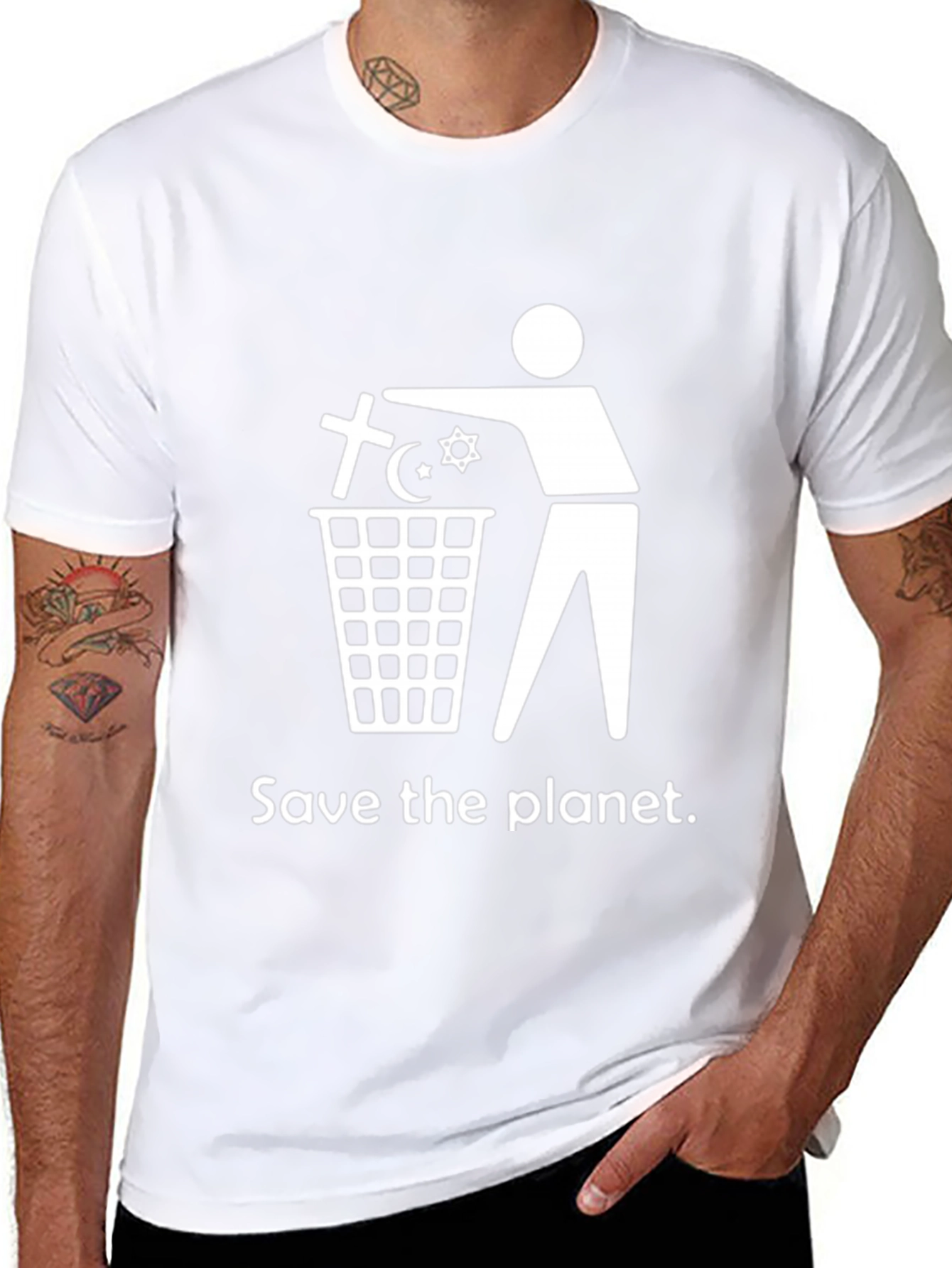 Save the Planet Anti-Religion T-Shirt