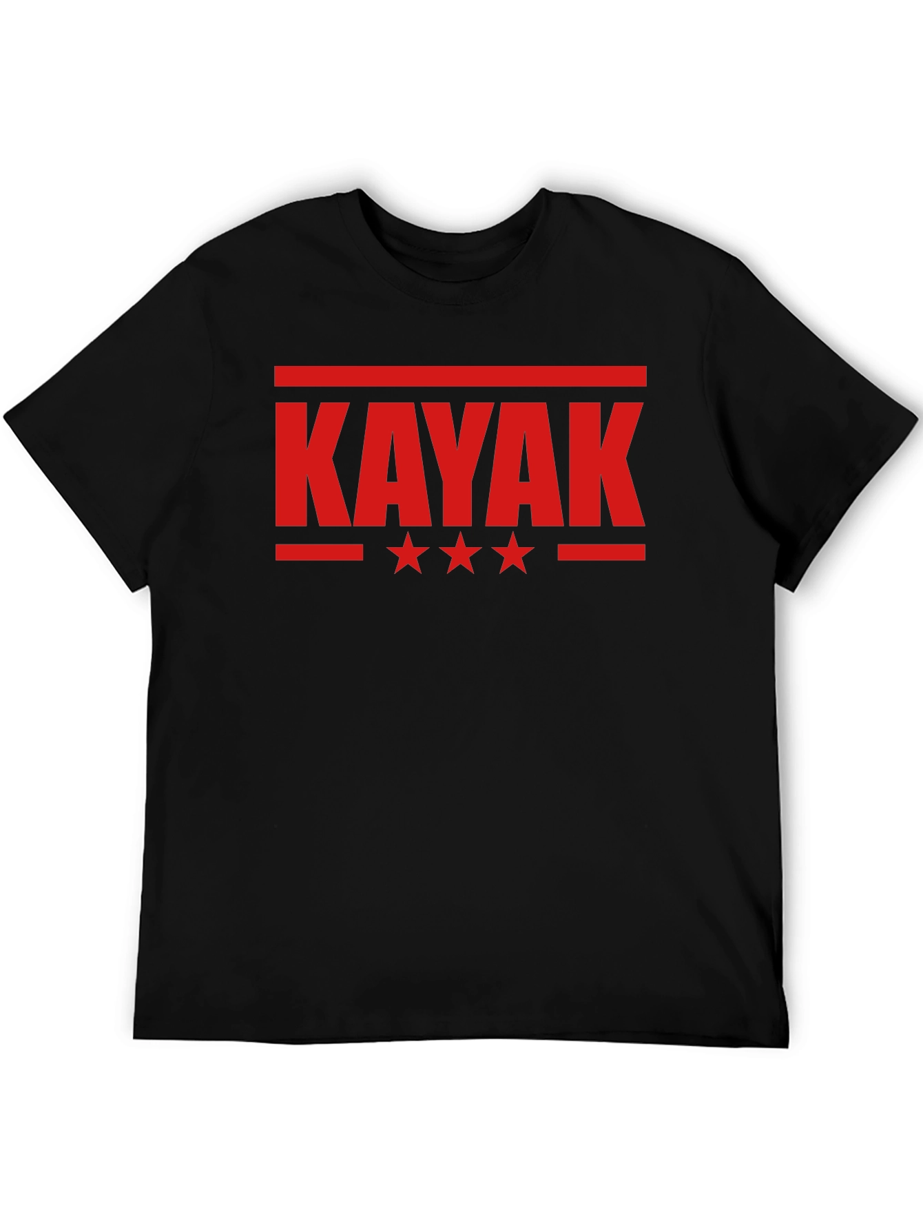 Kayak Graphic Tee - Black Cotton Blend