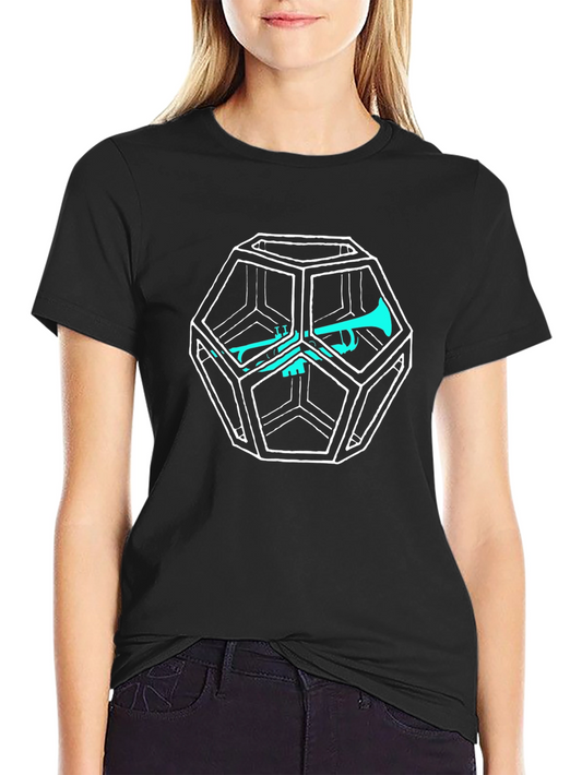 Geometric Trumpet T-Shirt - Modern Music Tee