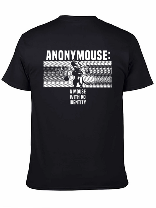 Anonymouse T-Shirt: A Mouse With No Identity Black Tee