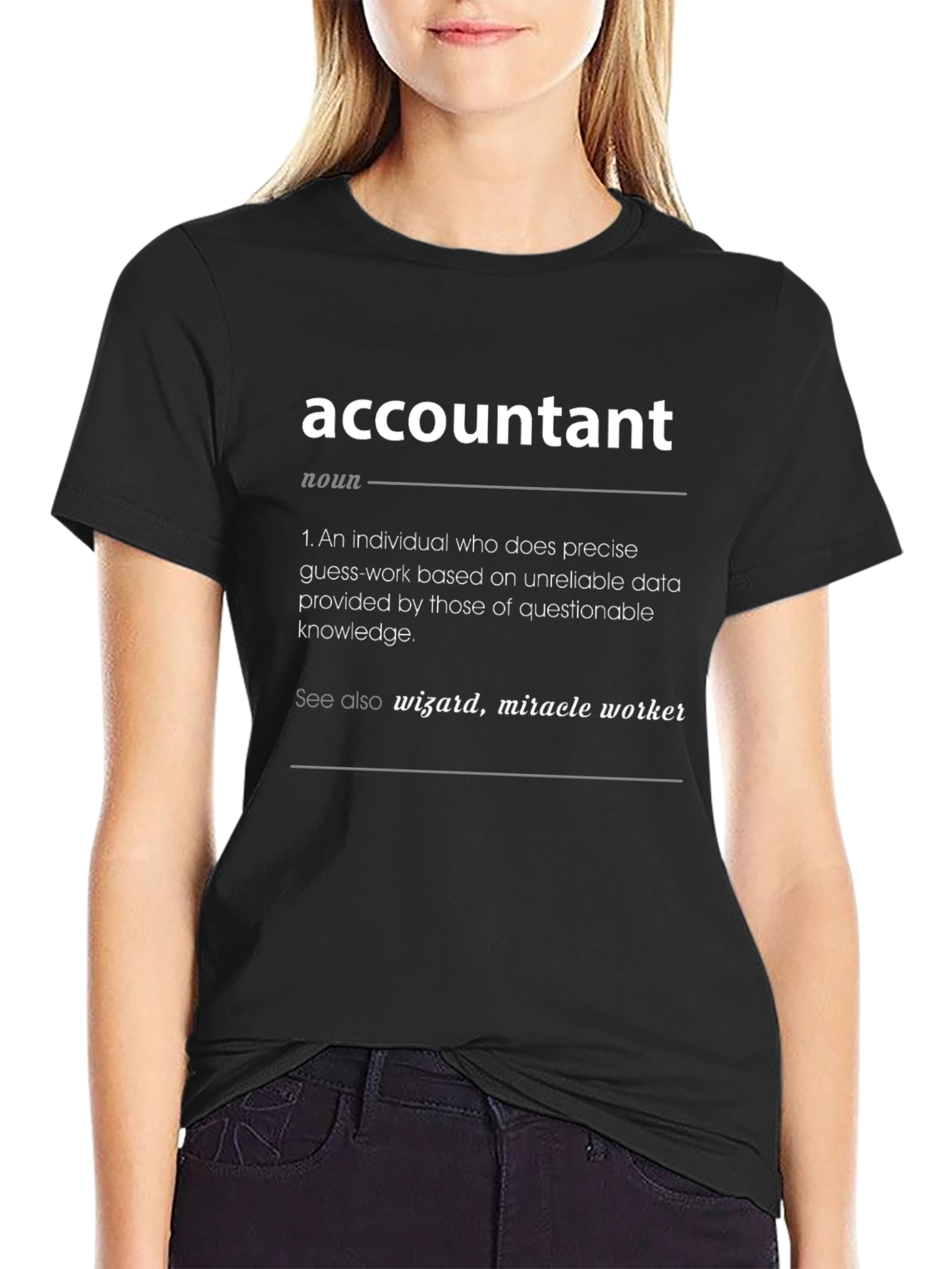 Accountant Definition Graphic Tee - Novelty Job Title T-Shirt