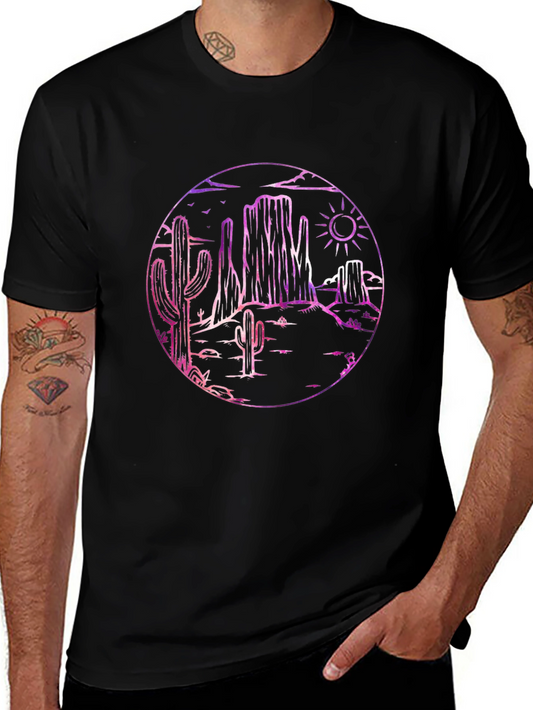 Desert Scene Black T-Shirt
