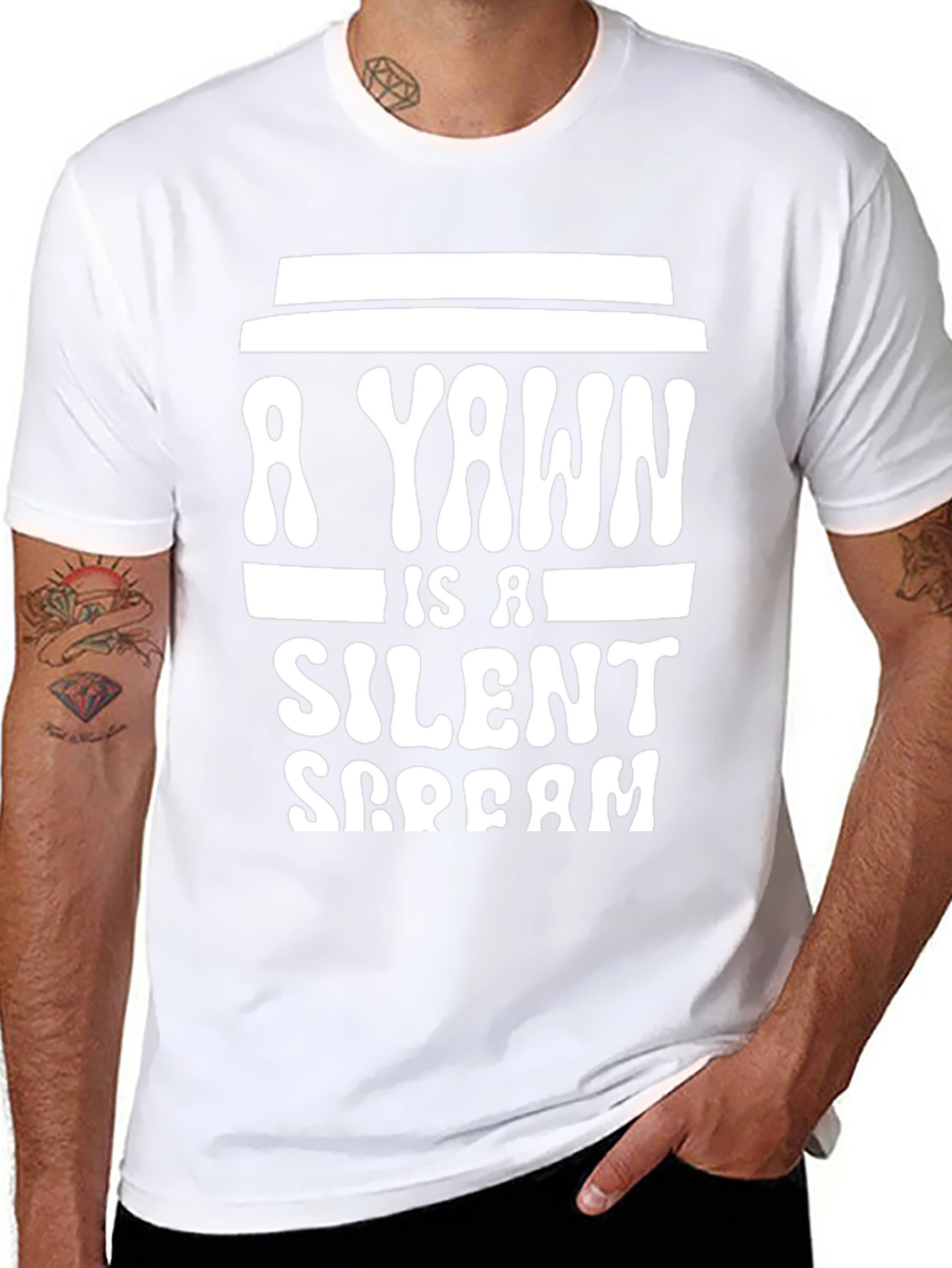 Yawn is a Silent Scream Graphic Tee