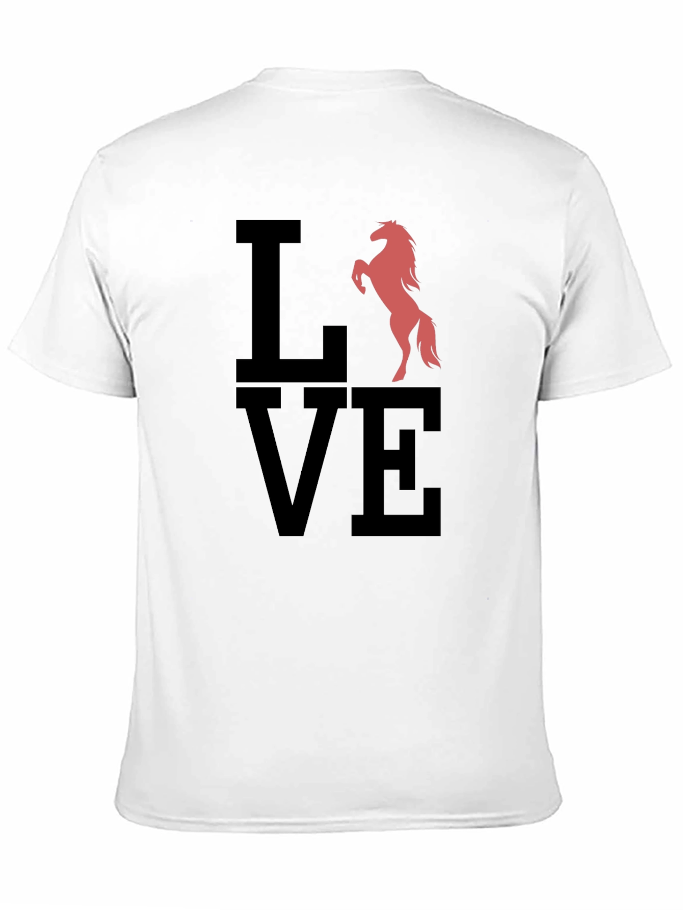 Love Horse Graphic Tee - Black