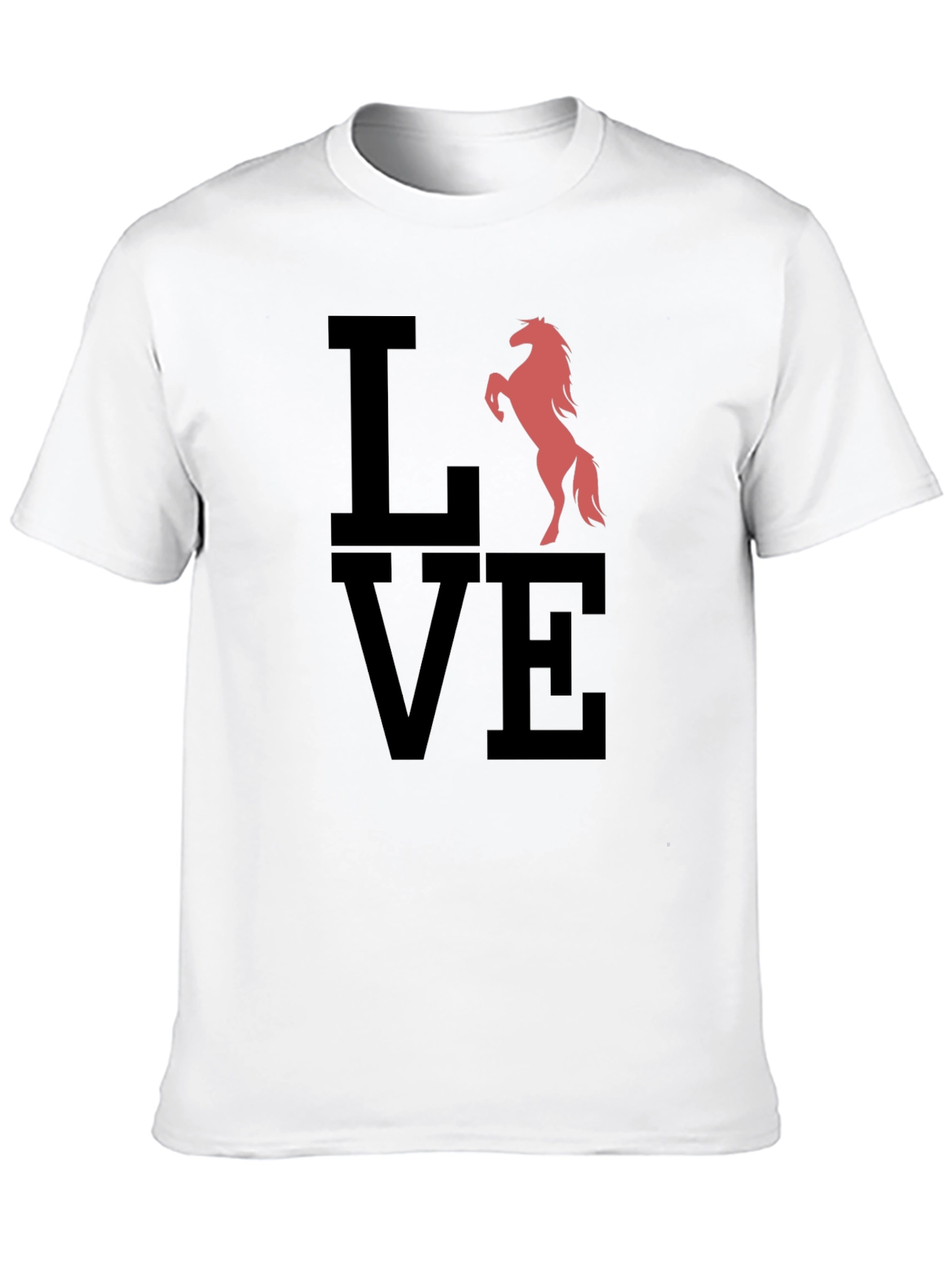Love Horse Graphic Tee - Black