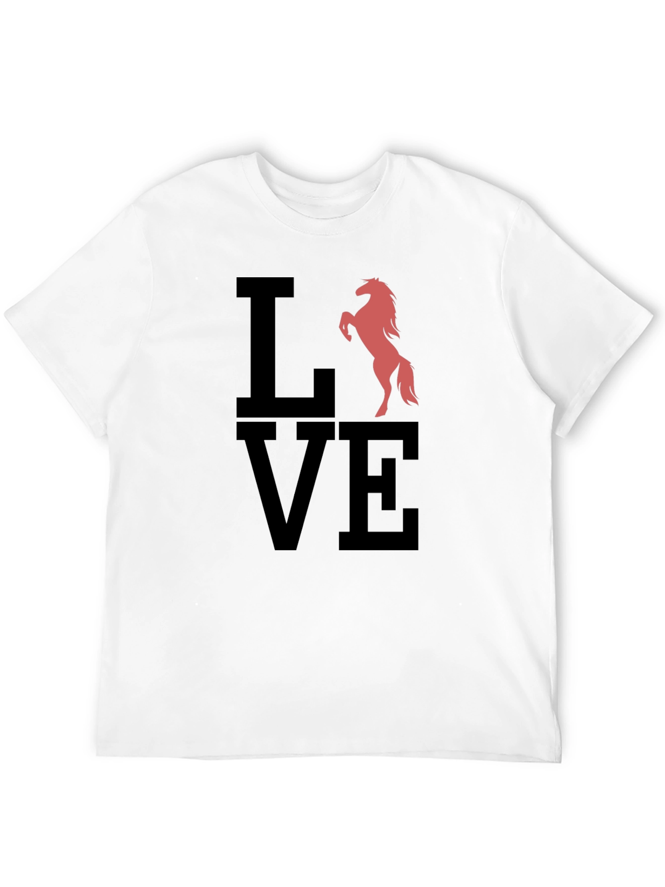 Love Horse Graphic Tee - Black