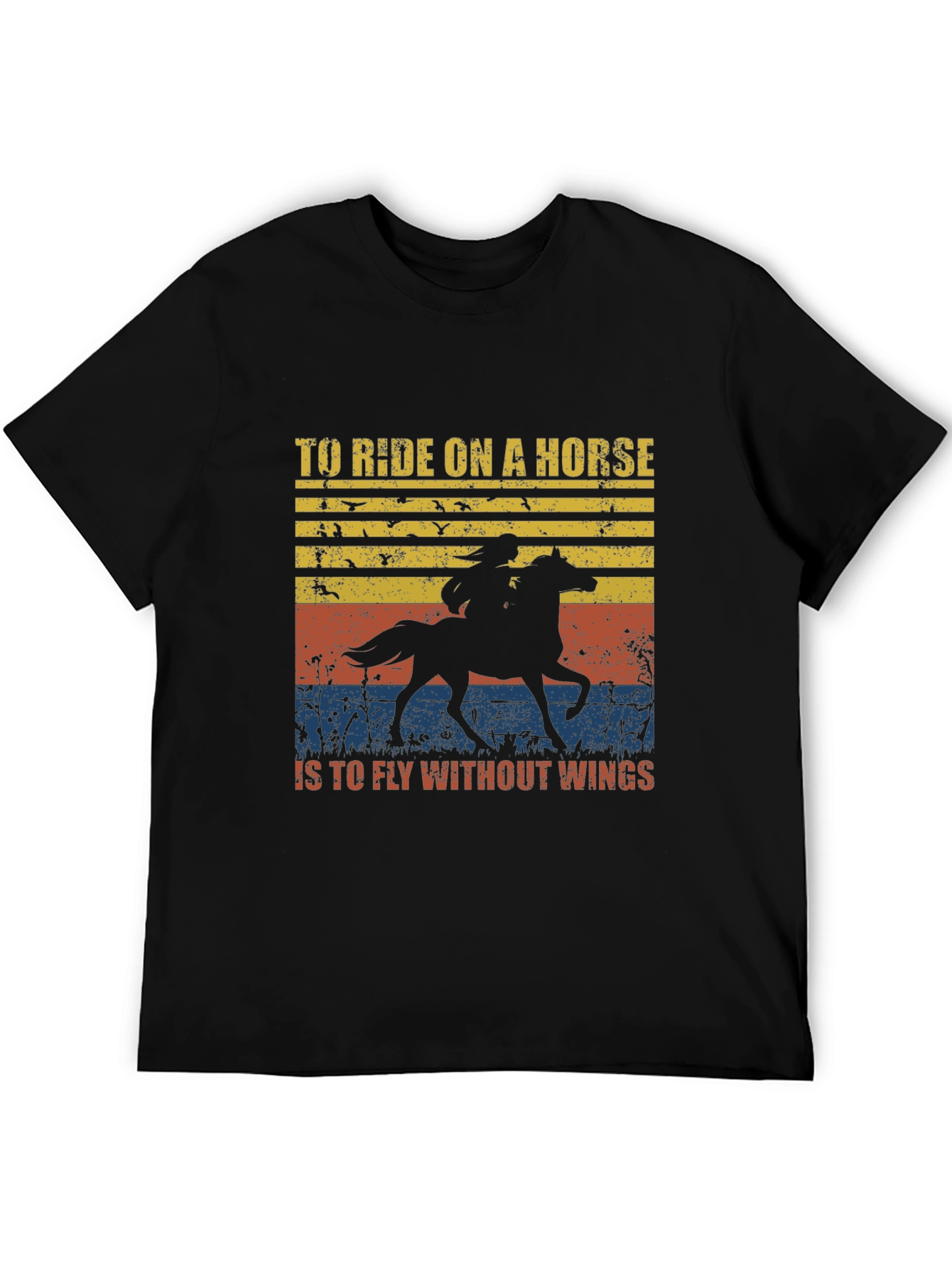 Equestrian Rider Horse Graphic T-Shirt