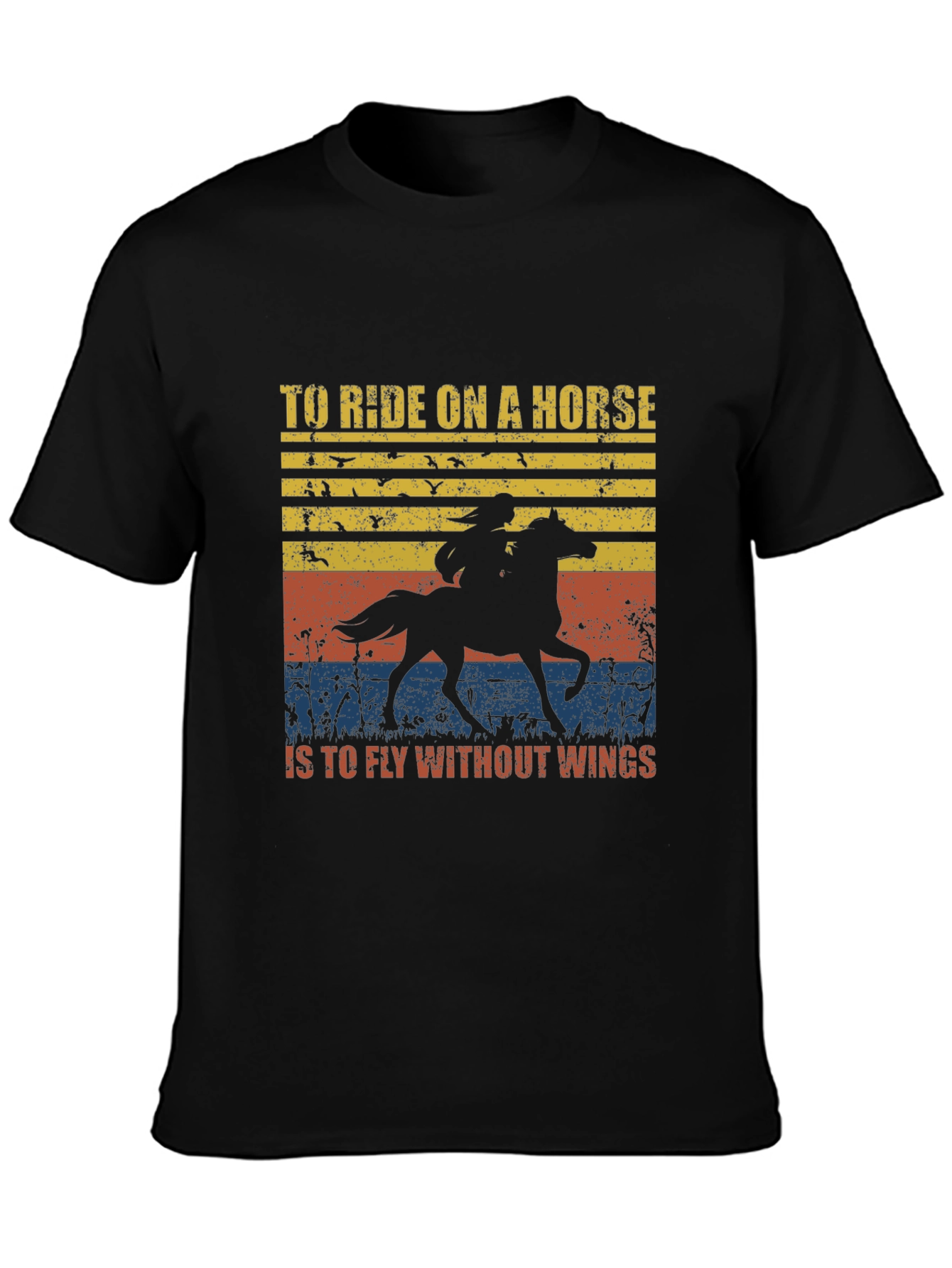 Equestrian Rider Horse Graphic T-Shirt