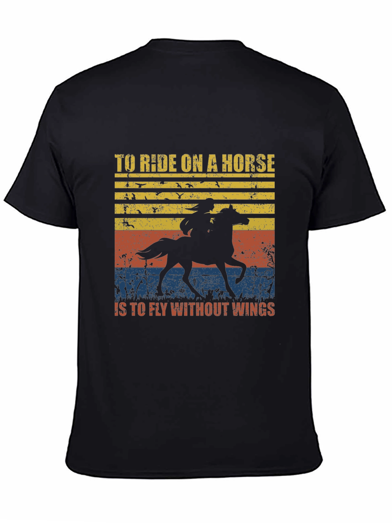 Equestrian Rider Horse Graphic T-Shirt