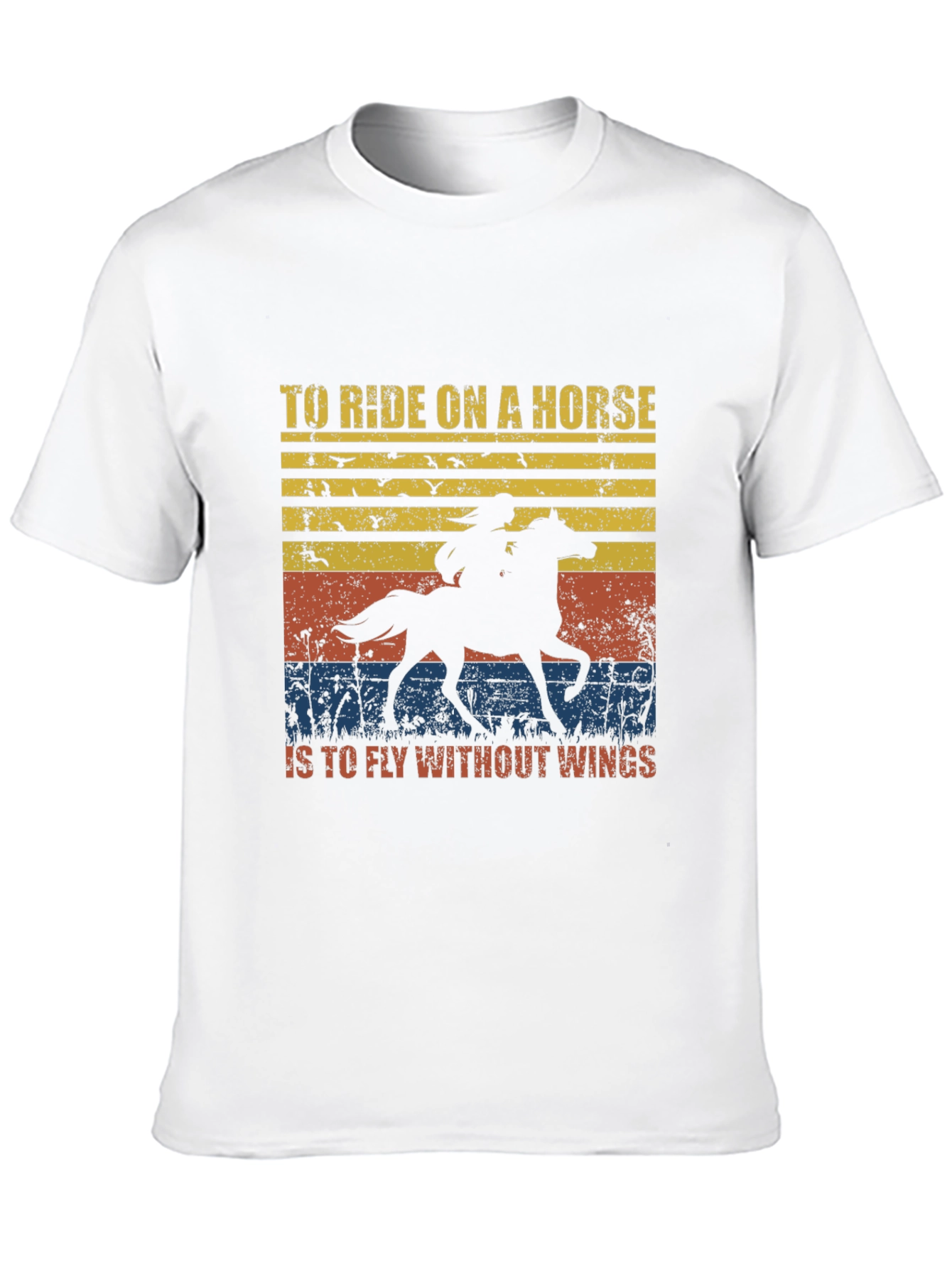 Equestrian Rider Horse Graphic T-Shirt