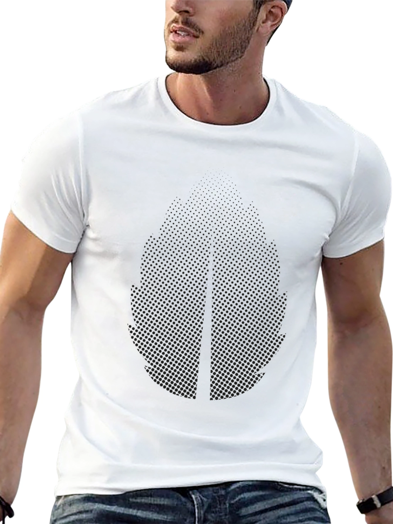 Mens Black Crew Neck T-Shirt