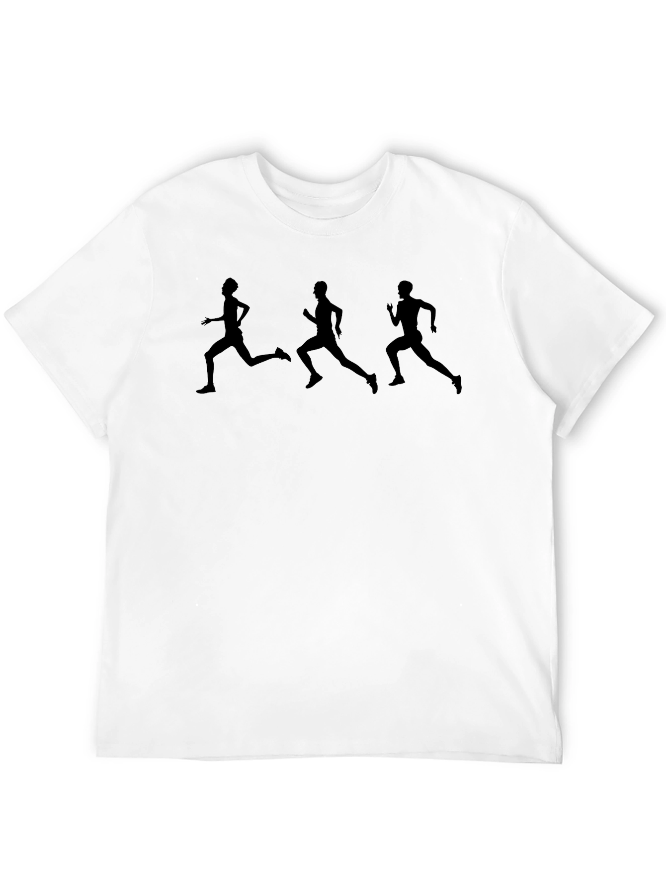Runners Graphic Print T-Shirt - Black