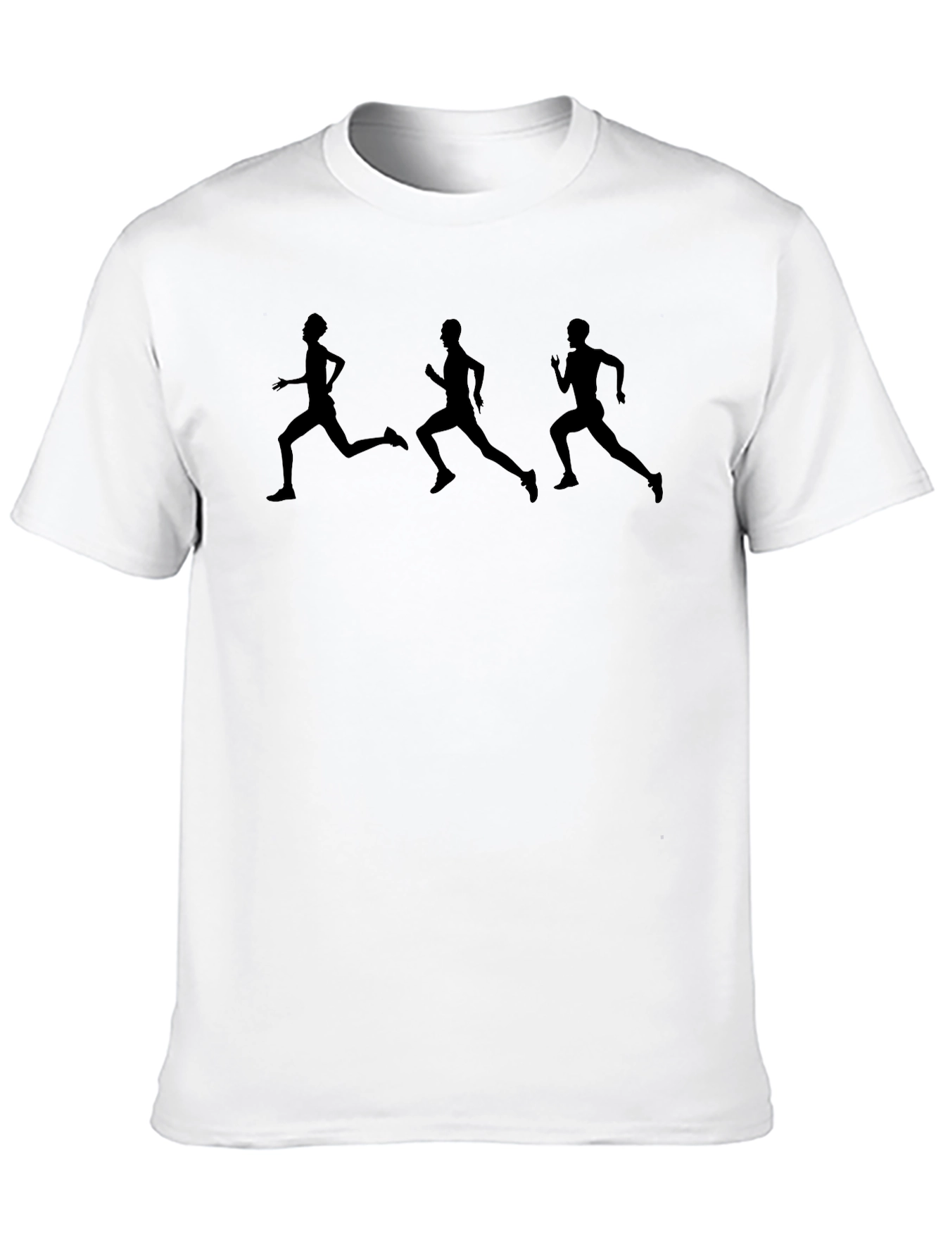 Runners Graphic Print T-Shirt - Black