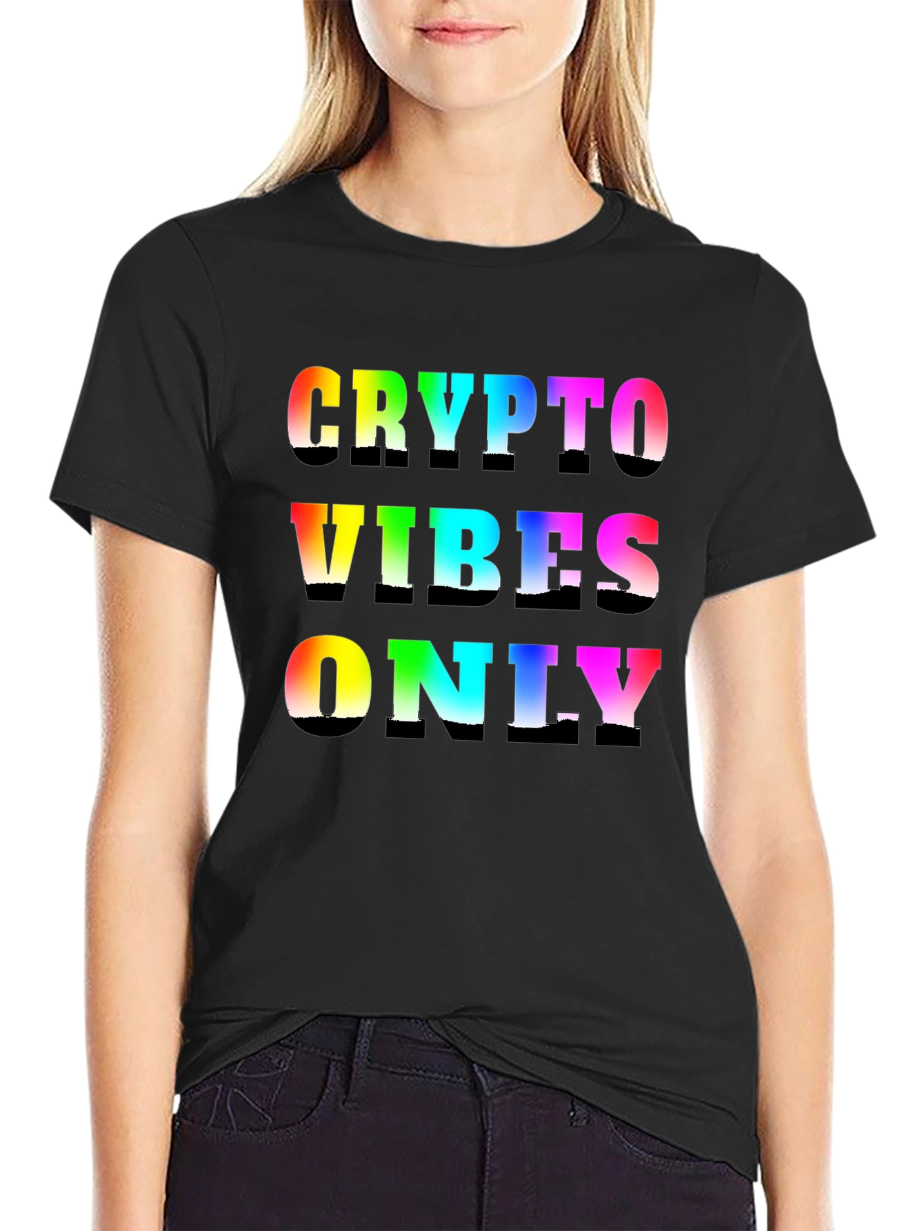 Crypto Vibes Only Black T-Shirt