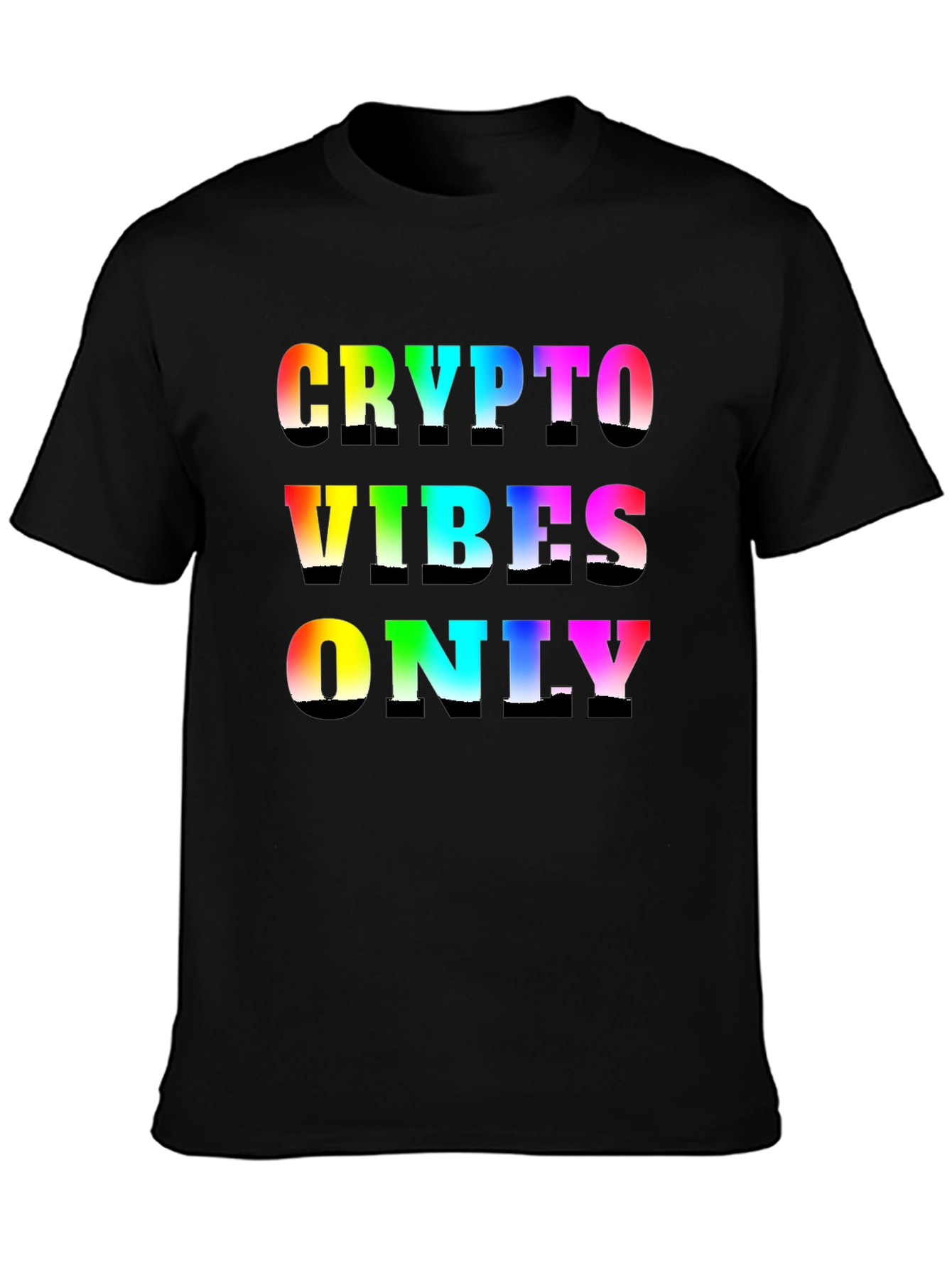 Crypto Vibes Only Black T-Shirt