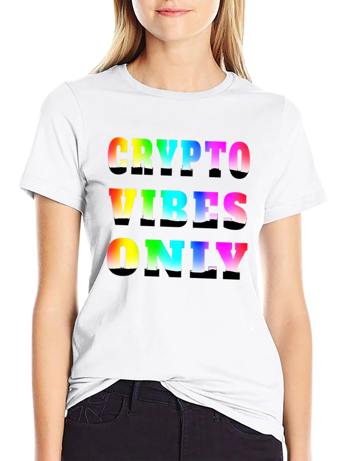 Crypto Vibes Only Black T-Shirt