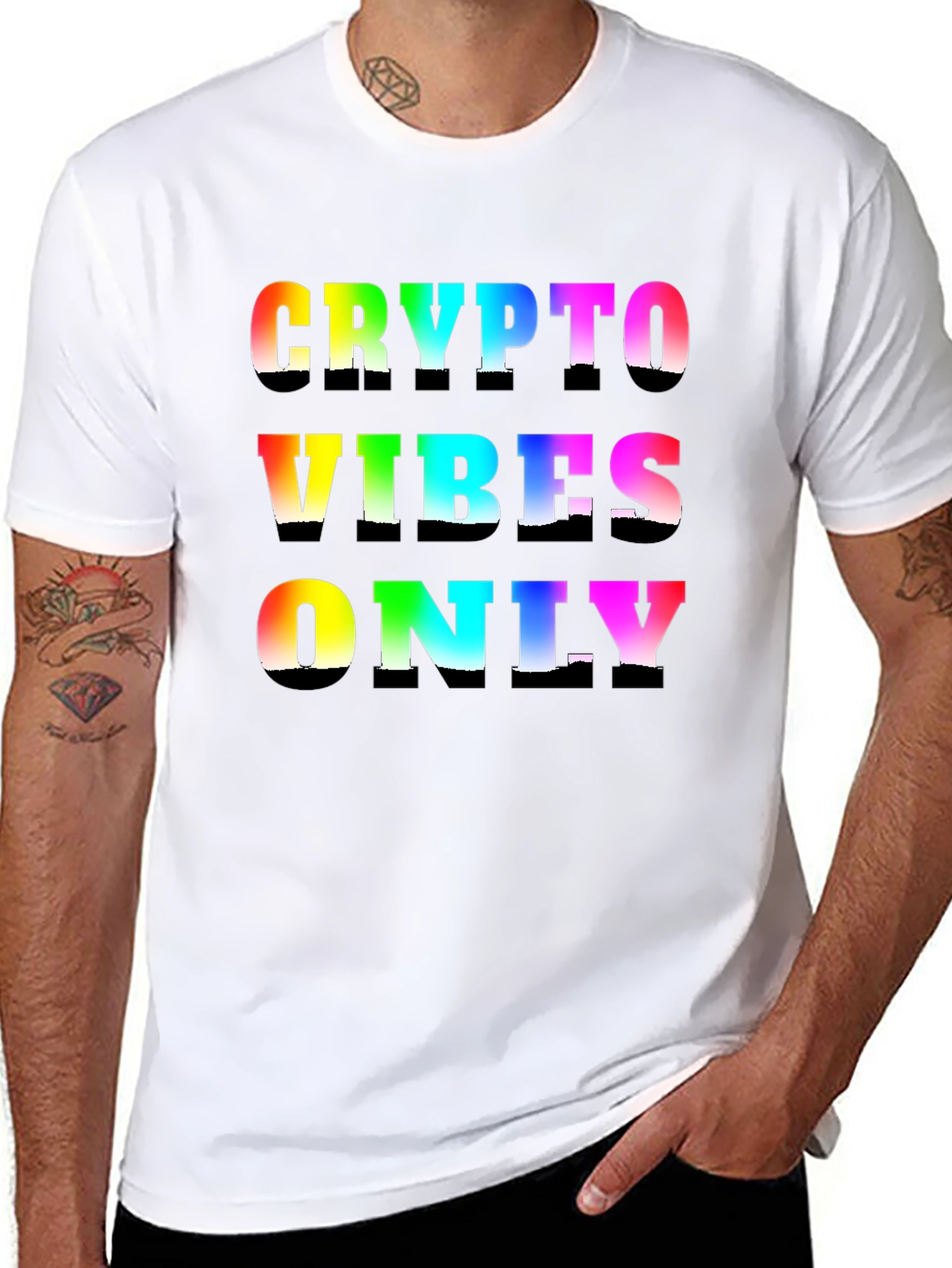 Crypto Vibes Only Black T-Shirt