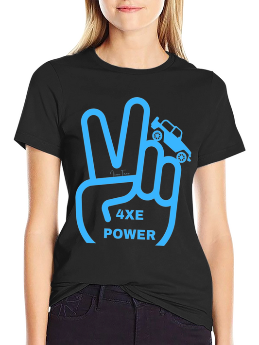 4XE Power Peace Sign Graphic T-Shirt