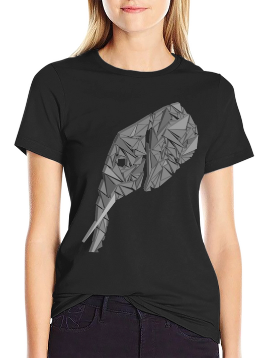 Geometric Elephant Tee - Modern Graphic T-Shirt