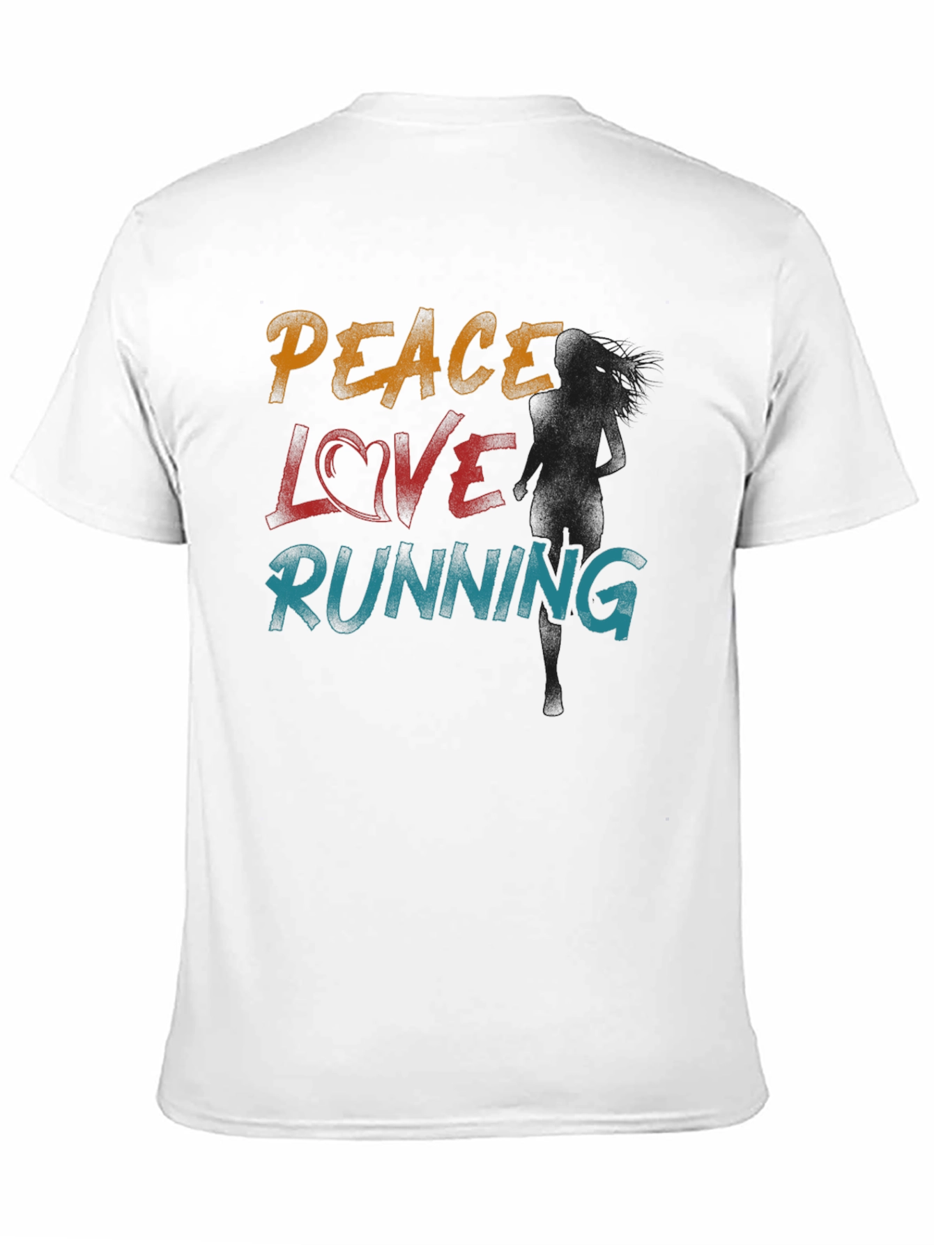 Peace Love Running Graphic Tee