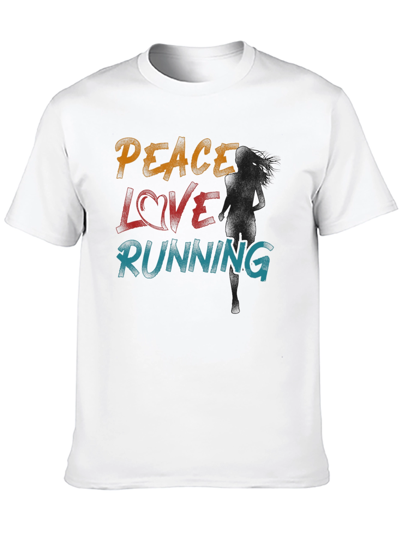 Peace Love Running Graphic Tee